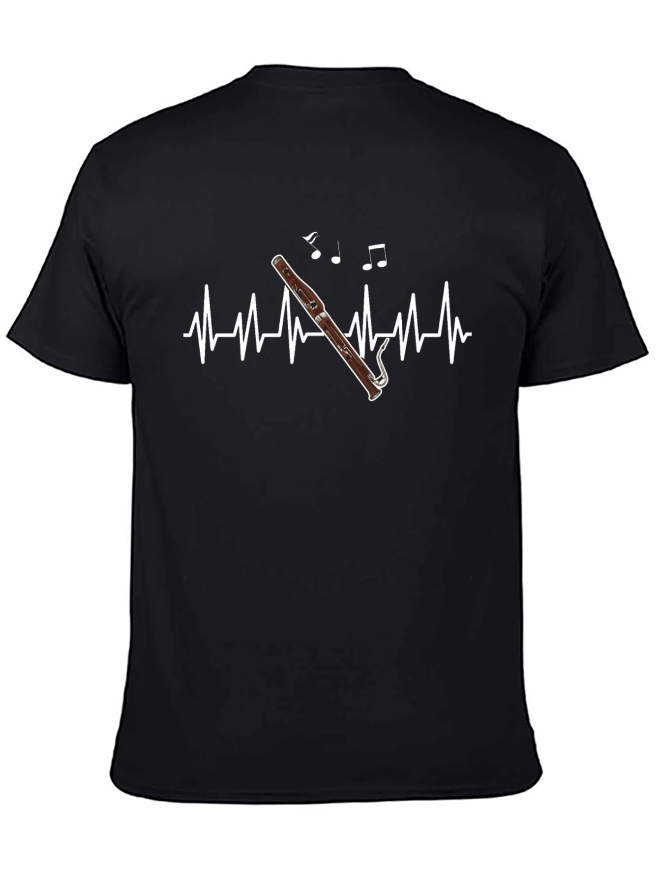 Bassoon Heartbeat T-Shirt - Music Lover Tee