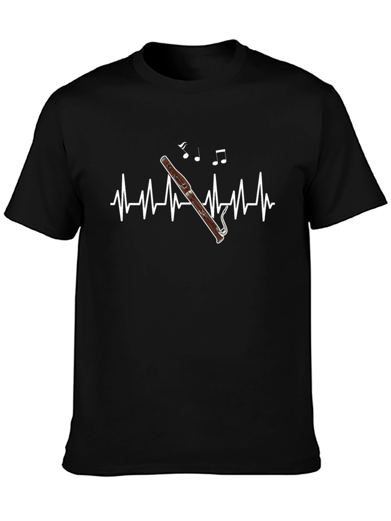 Bassoon Heartbeat T-Shirt - Music Lover Tee
