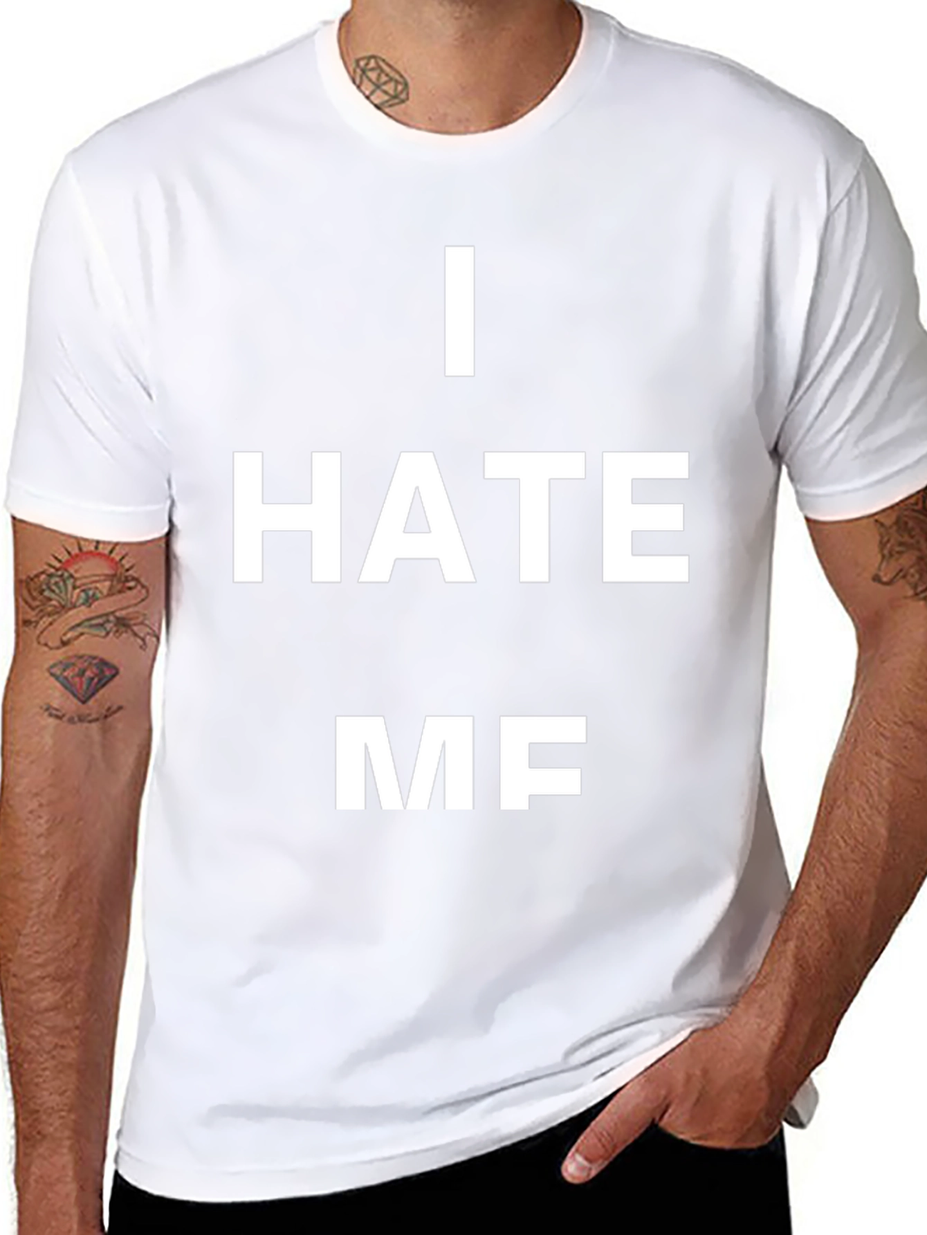 I HATE ME Graphic T-Shirt - Bold Statement Tee