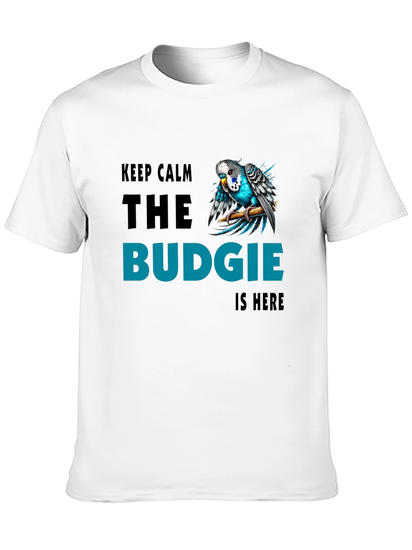 Keep Calm Budgie T-Shirt - Bird Lover Tee