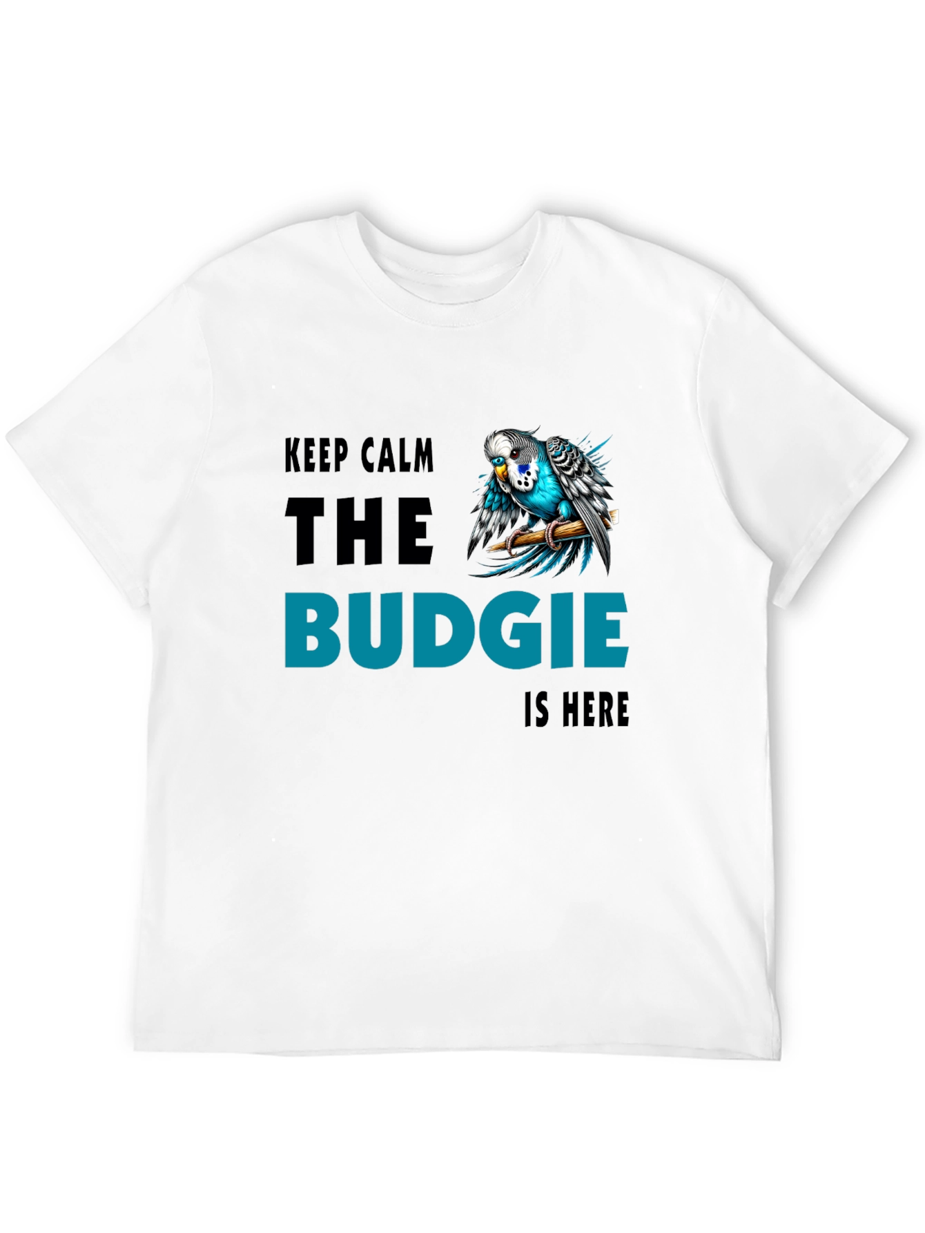 Keep Calm Budgie T-Shirt - Bird Lover Tee