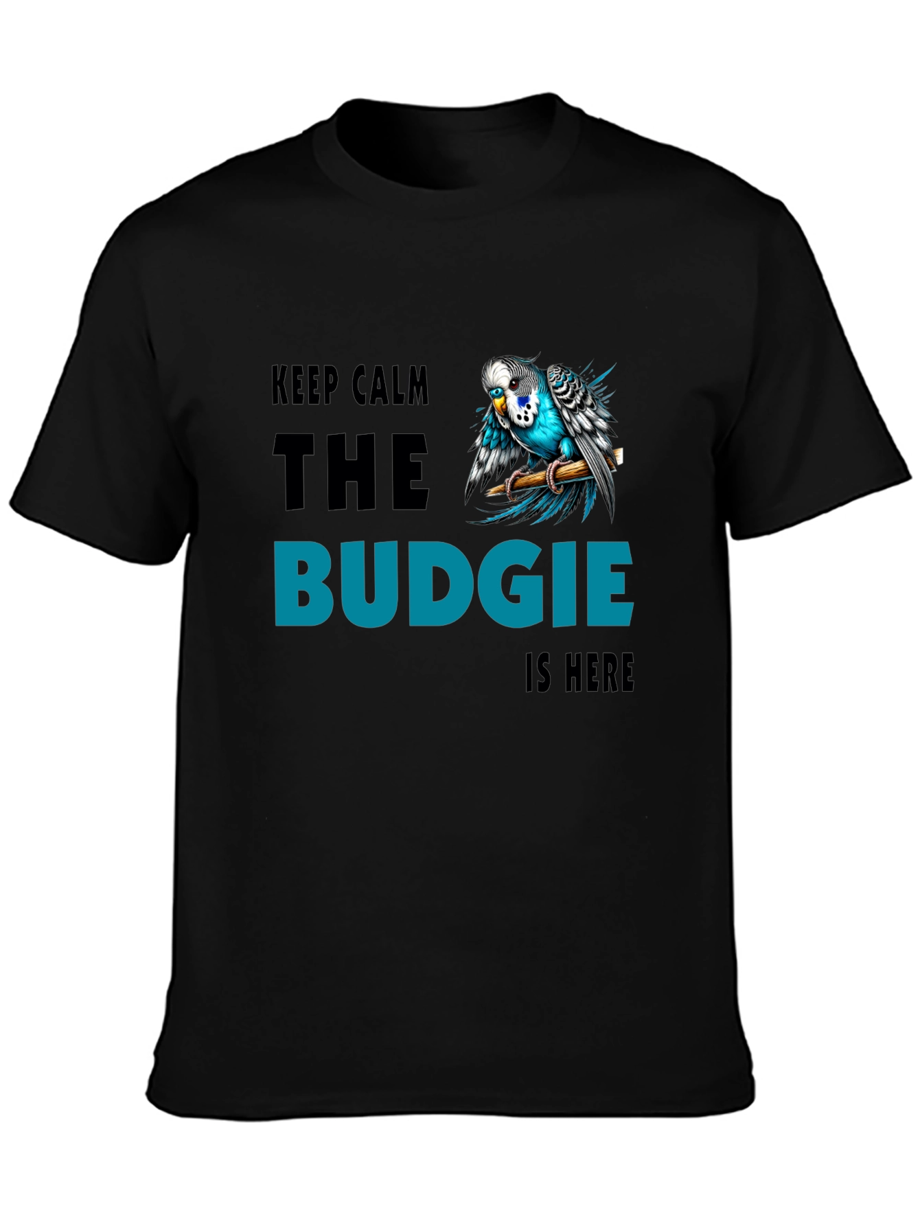 Keep Calm Budgie T-Shirt - Bird Lover Tee