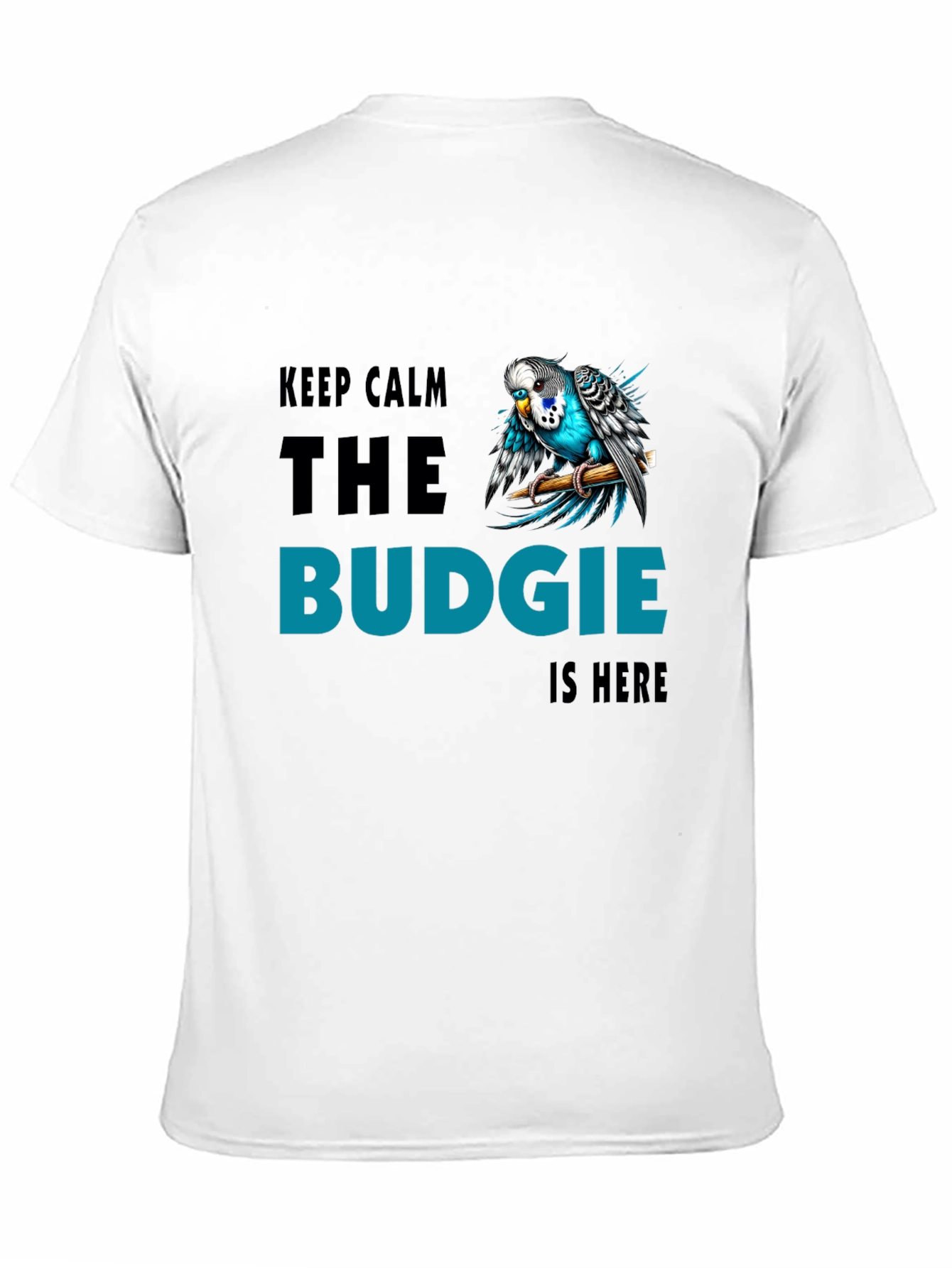 Keep Calm Budgie T-Shirt - Bird Lover Tee