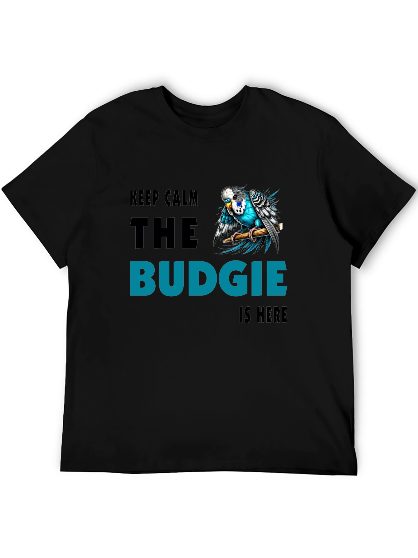 Keep Calm Budgie T-Shirt - Bird Lover Tee