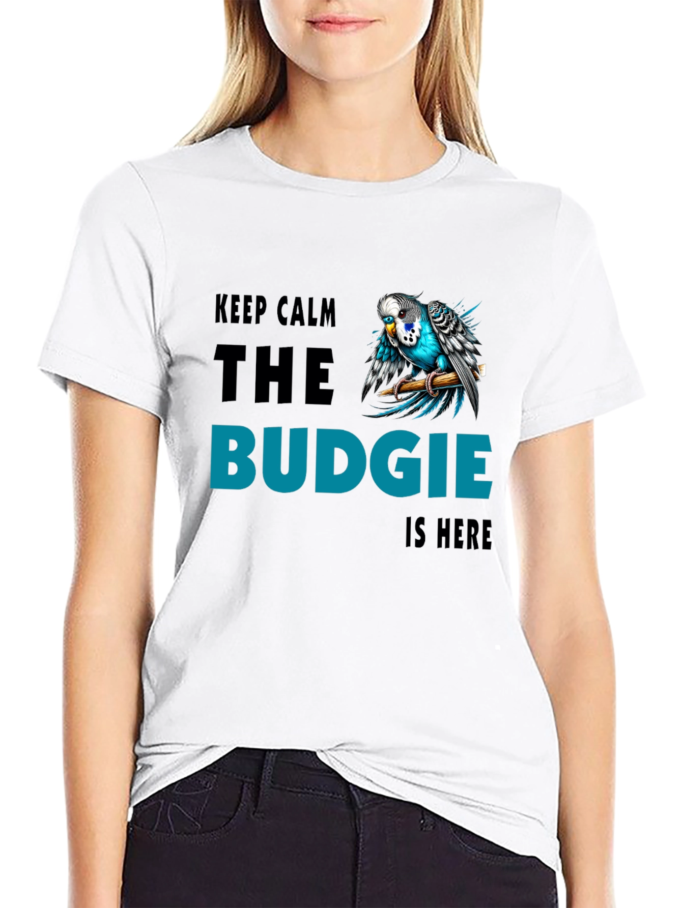 Keep Calm Budgie T-Shirt - Bird Lover Tee