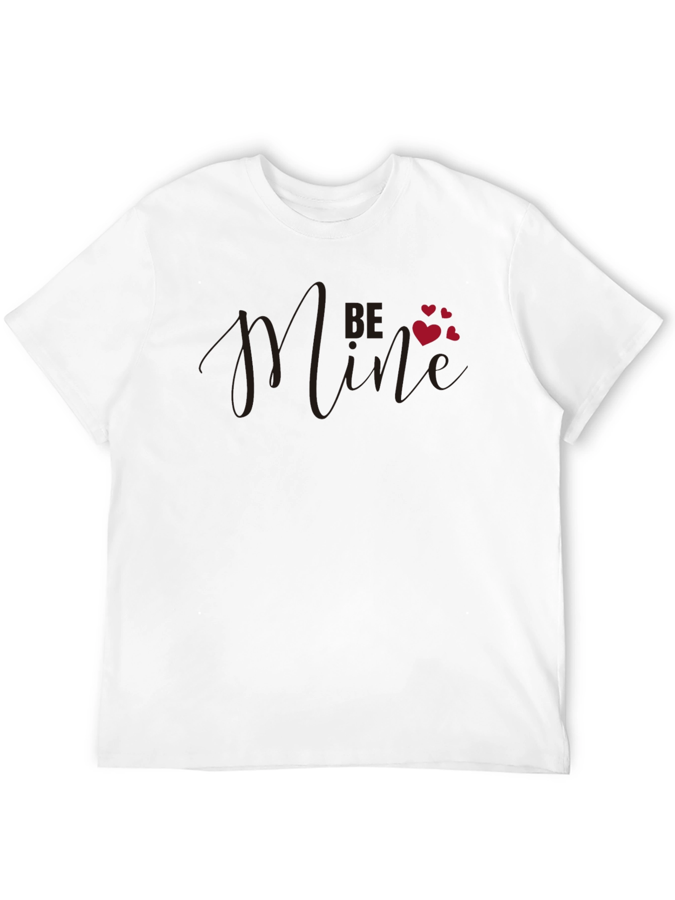 Be Mine Valentines Day Black T-Shirt