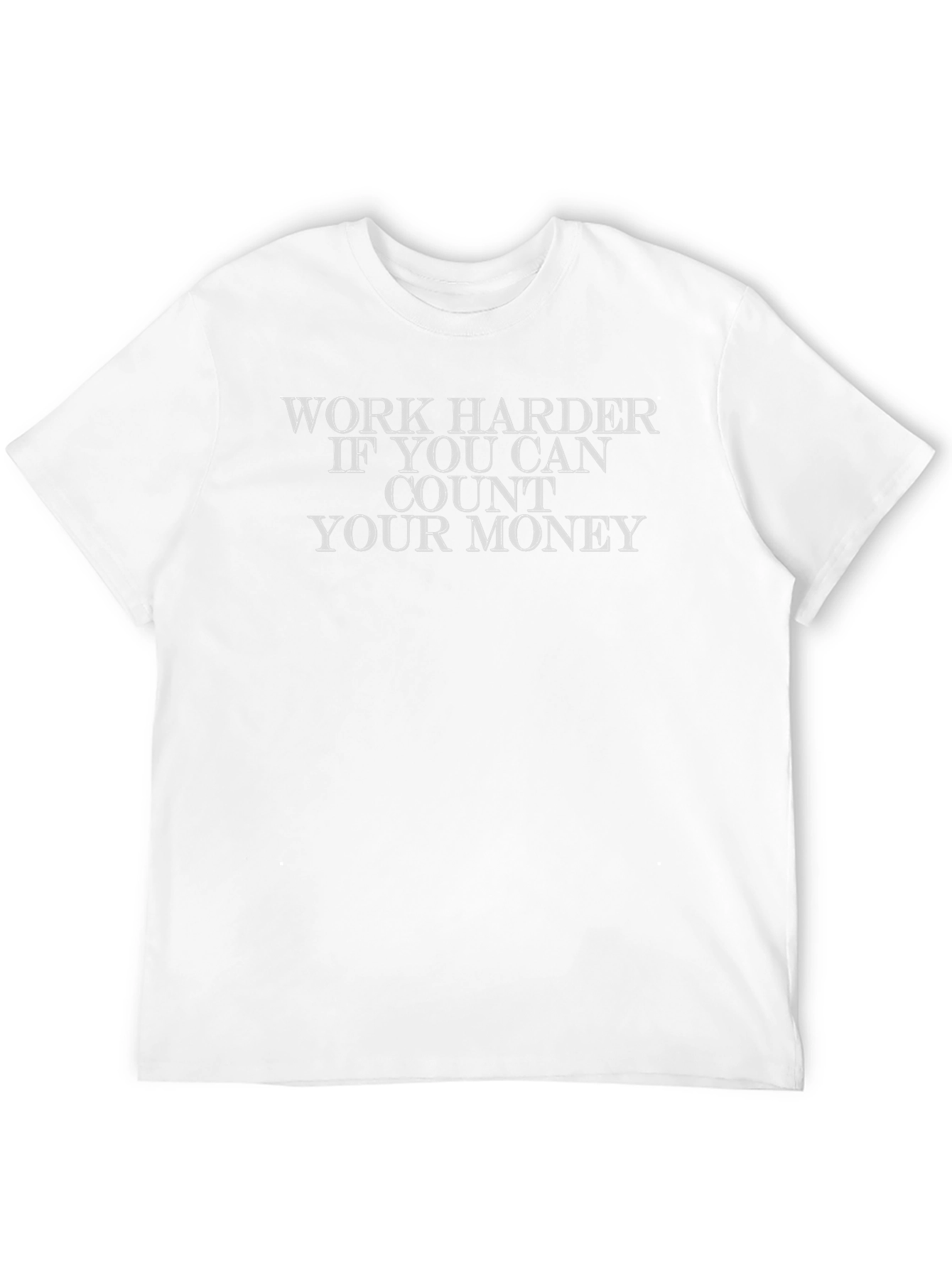 Work Harder Quote Graphic Tee - Black T-Shirt