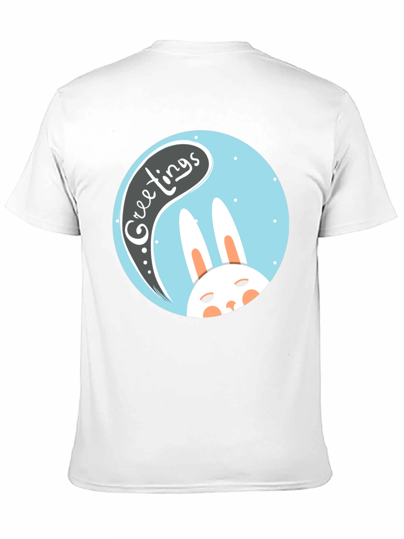Greetings Bunny T-Shirt - Easter Holiday Apparel