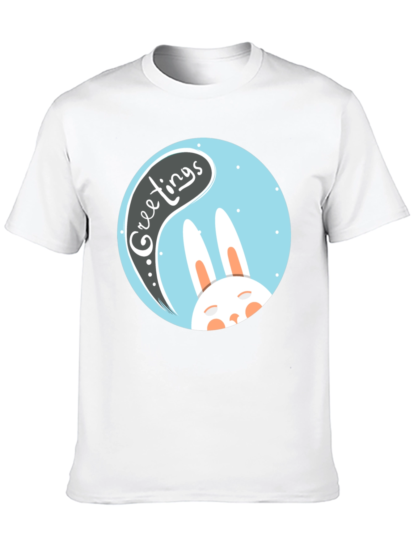 Greetings Bunny T-Shirt - Easter Holiday Apparel