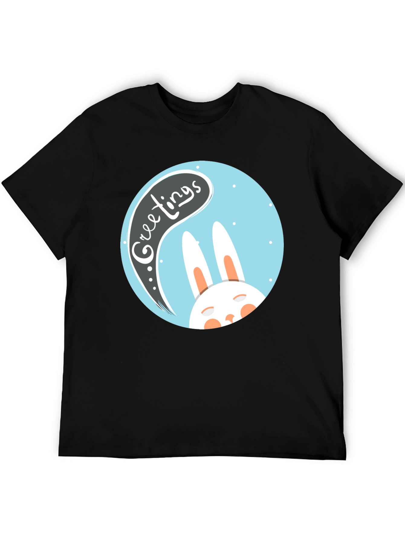 Greetings Bunny T-Shirt - Easter Holiday Apparel