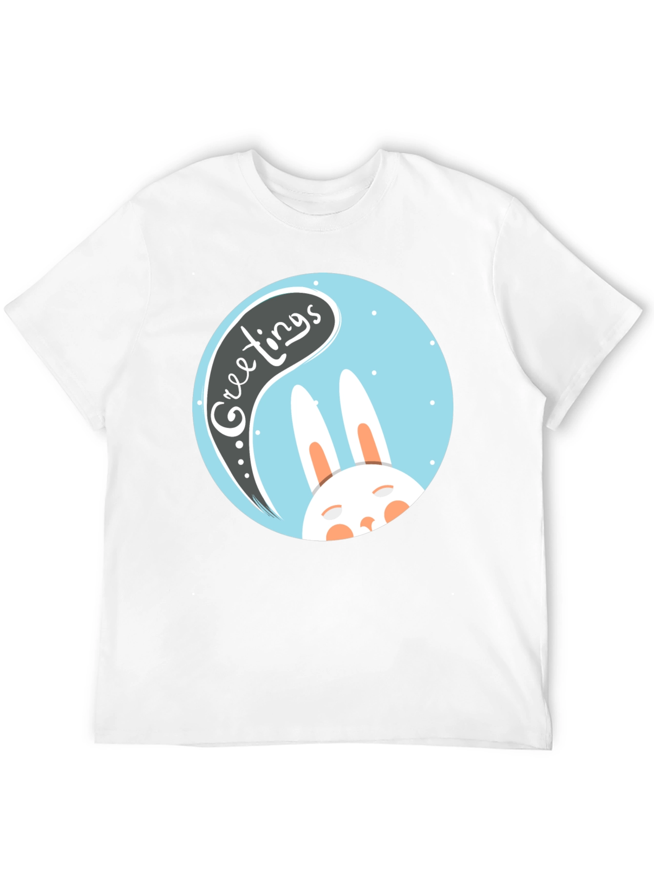 Greetings Bunny T-Shirt - Easter Holiday Apparel
