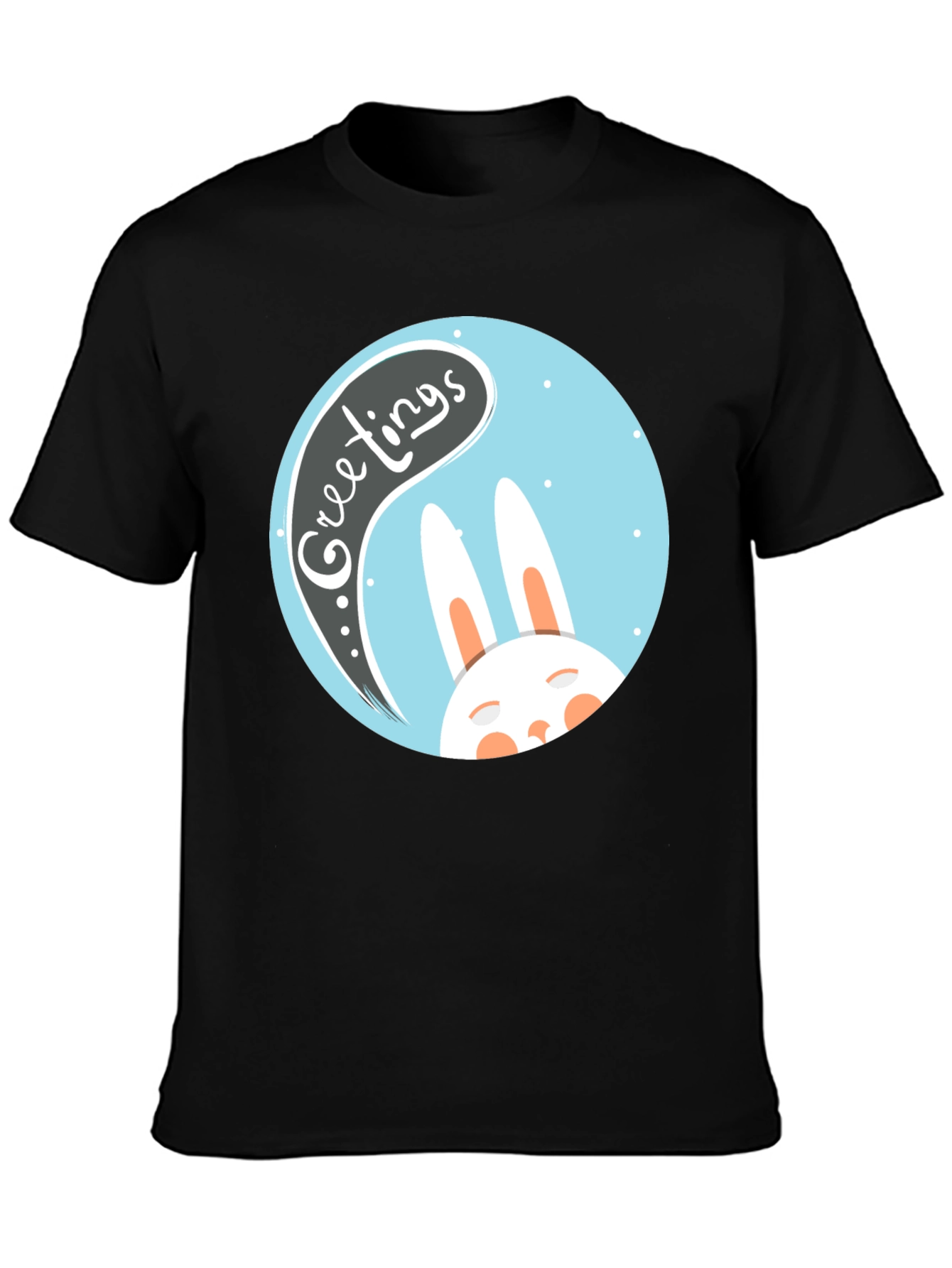 Greetings Bunny T-Shirt - Easter Holiday Apparel