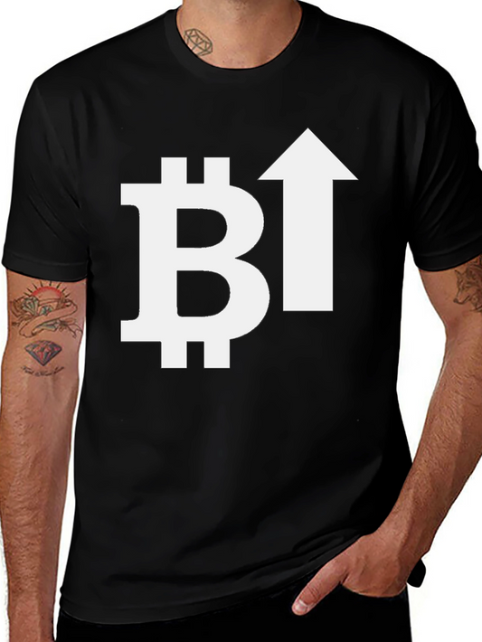 Bitcoin Crypto Upward Trend Graphic T-Shirt