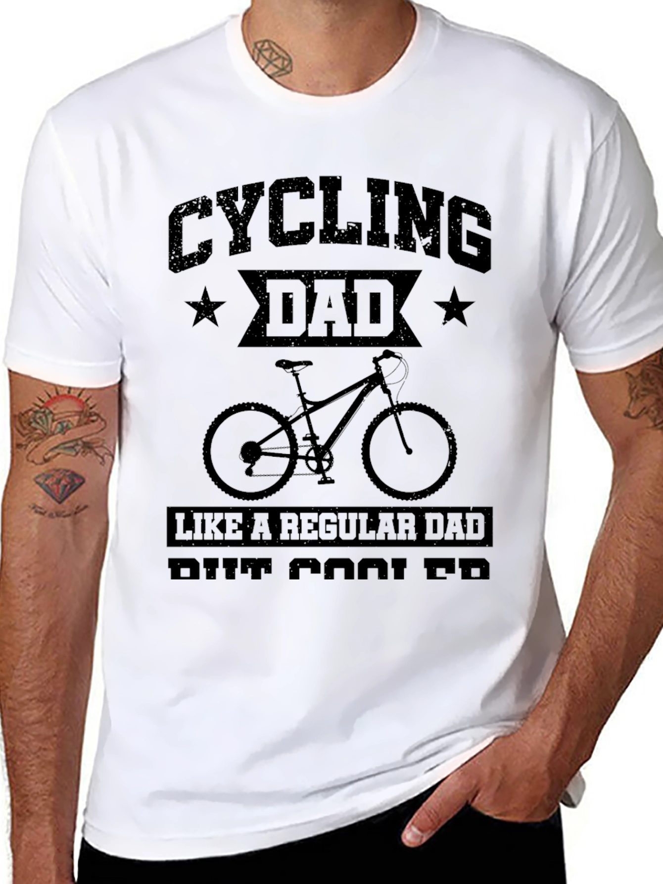 Cycling Dad T-Shirt - Cool Dad Tee