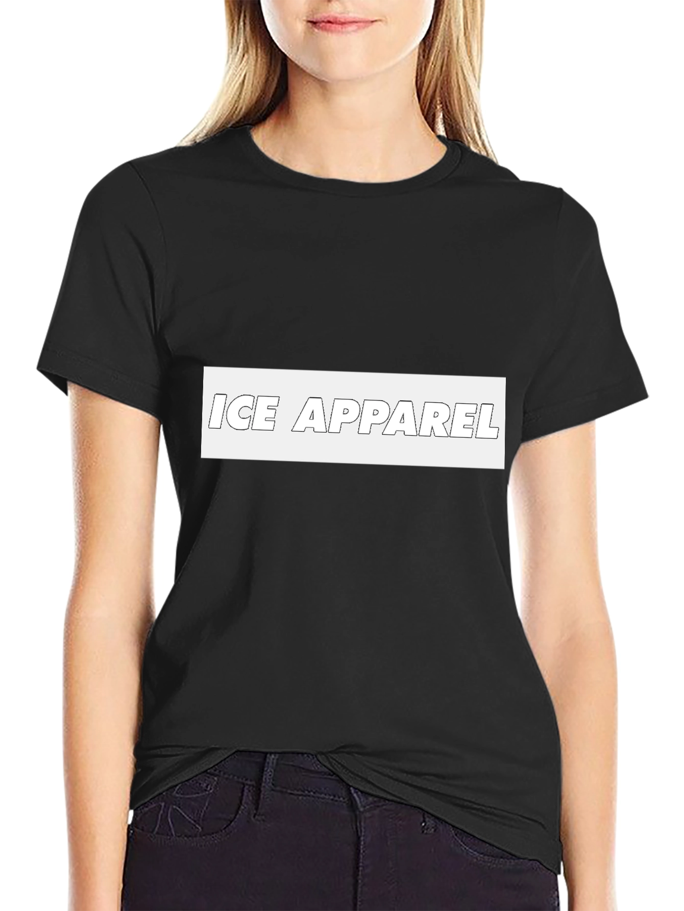 ICE APPAREL Black Graphic Tee