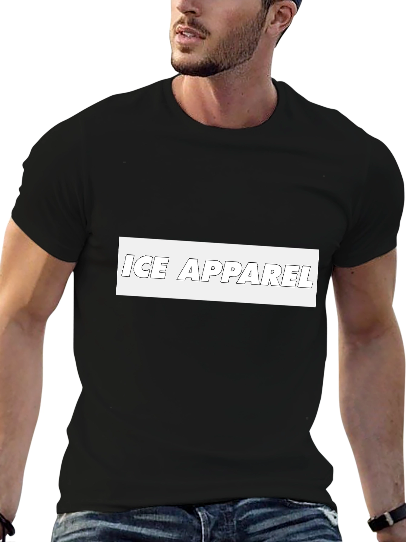 ICE APPAREL Black Graphic Tee