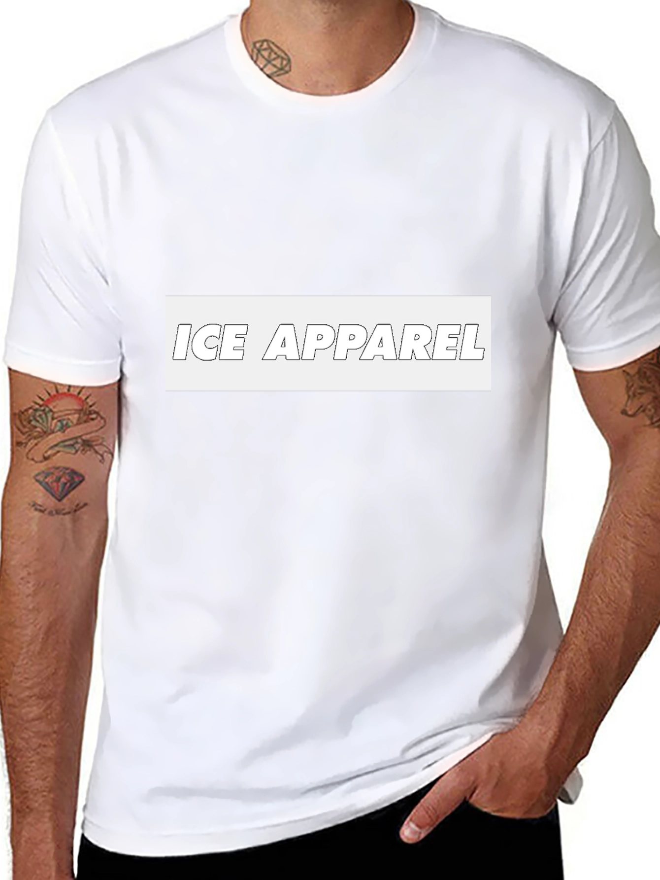 ICE APPAREL Black Graphic Tee