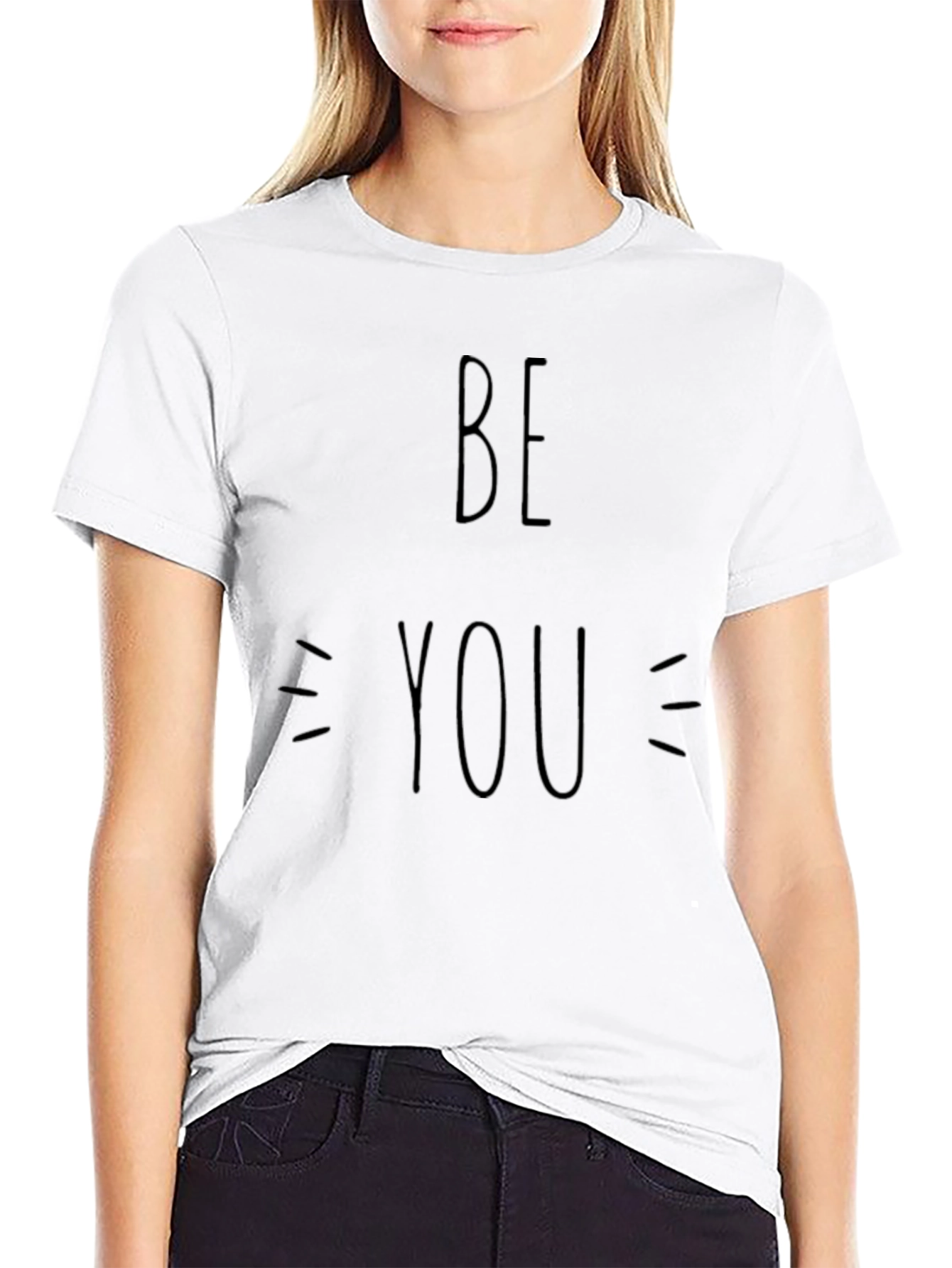 Be You Black T-Shirt - Motivational Graphic Tee