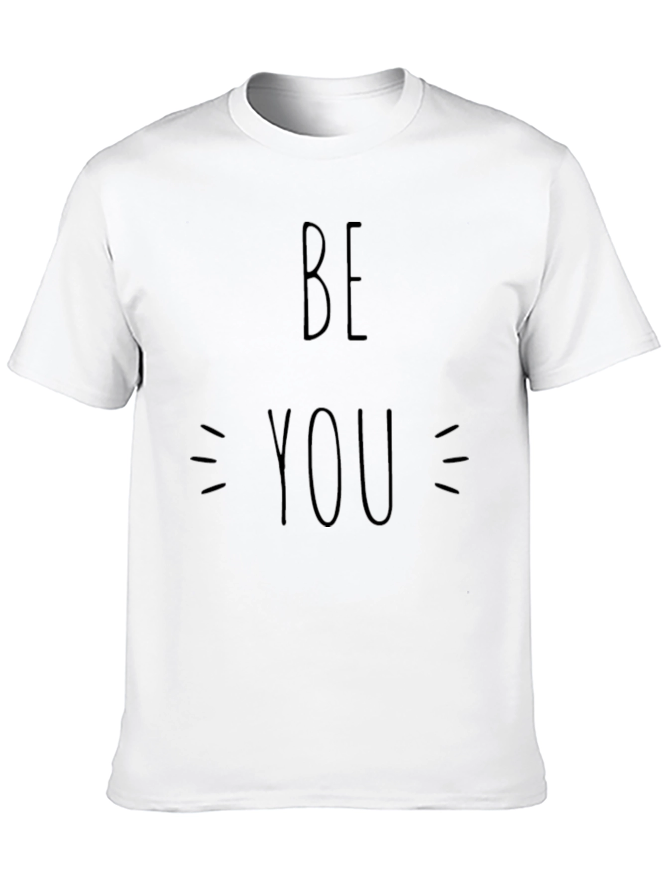 Be You Black T-Shirt - Motivational Graphic Tee