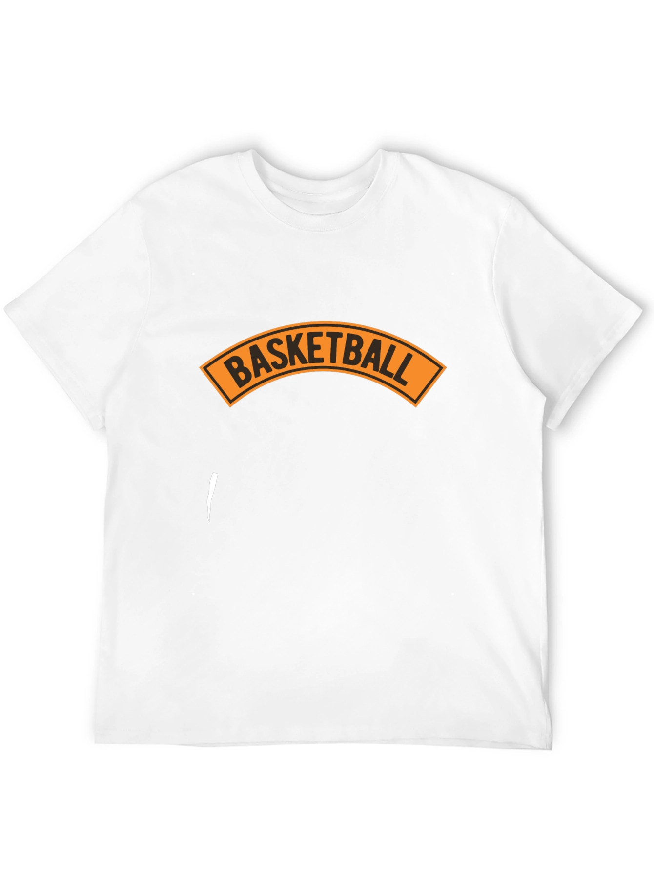 Basketball Graphic Tee - Black Cotton Blend