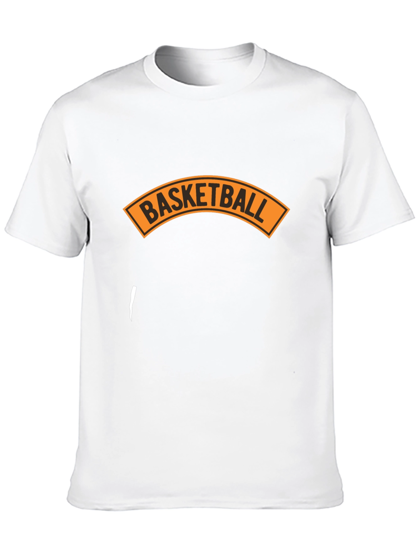 Basketball Graphic Tee - Black Cotton Blend