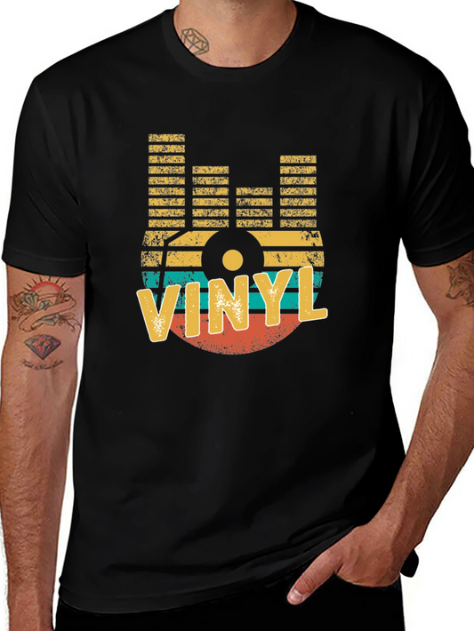 Retro Vinyl Record Graphic Tee - Music Lovers T-Shirt