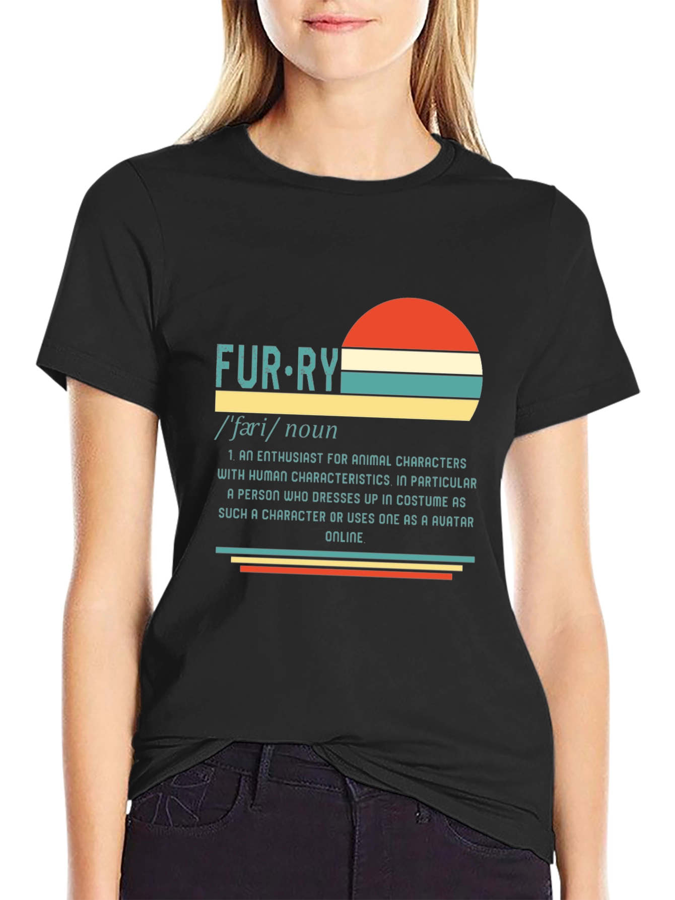Retro Furry Definition T-Shirt
