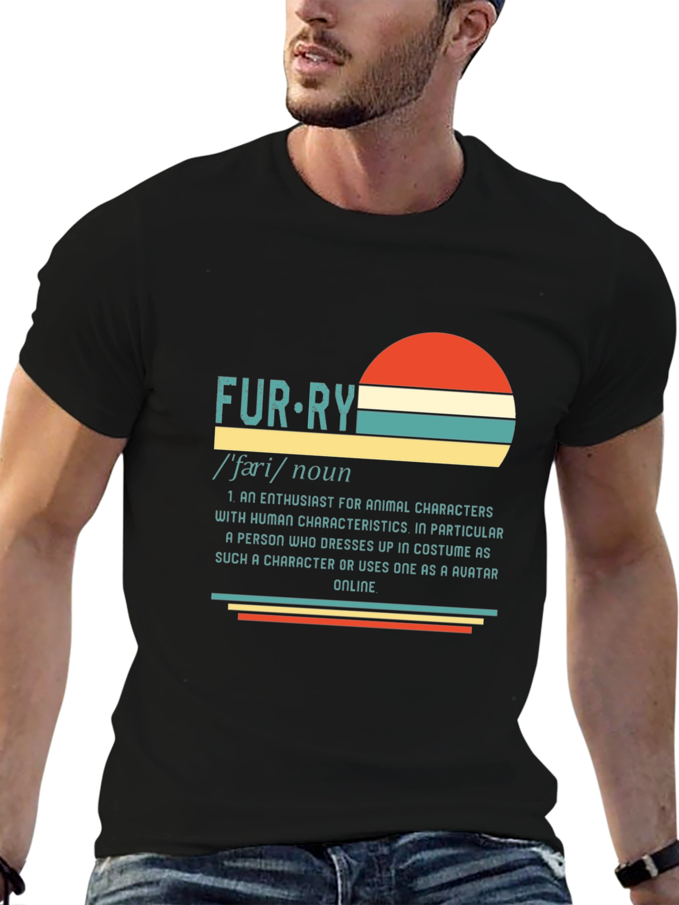 Retro Furry Definition T-Shirt