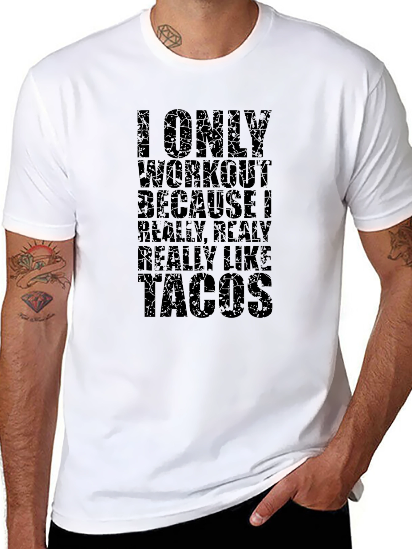 Taco Lover Workout T-Shirt - Funny Gym Tee