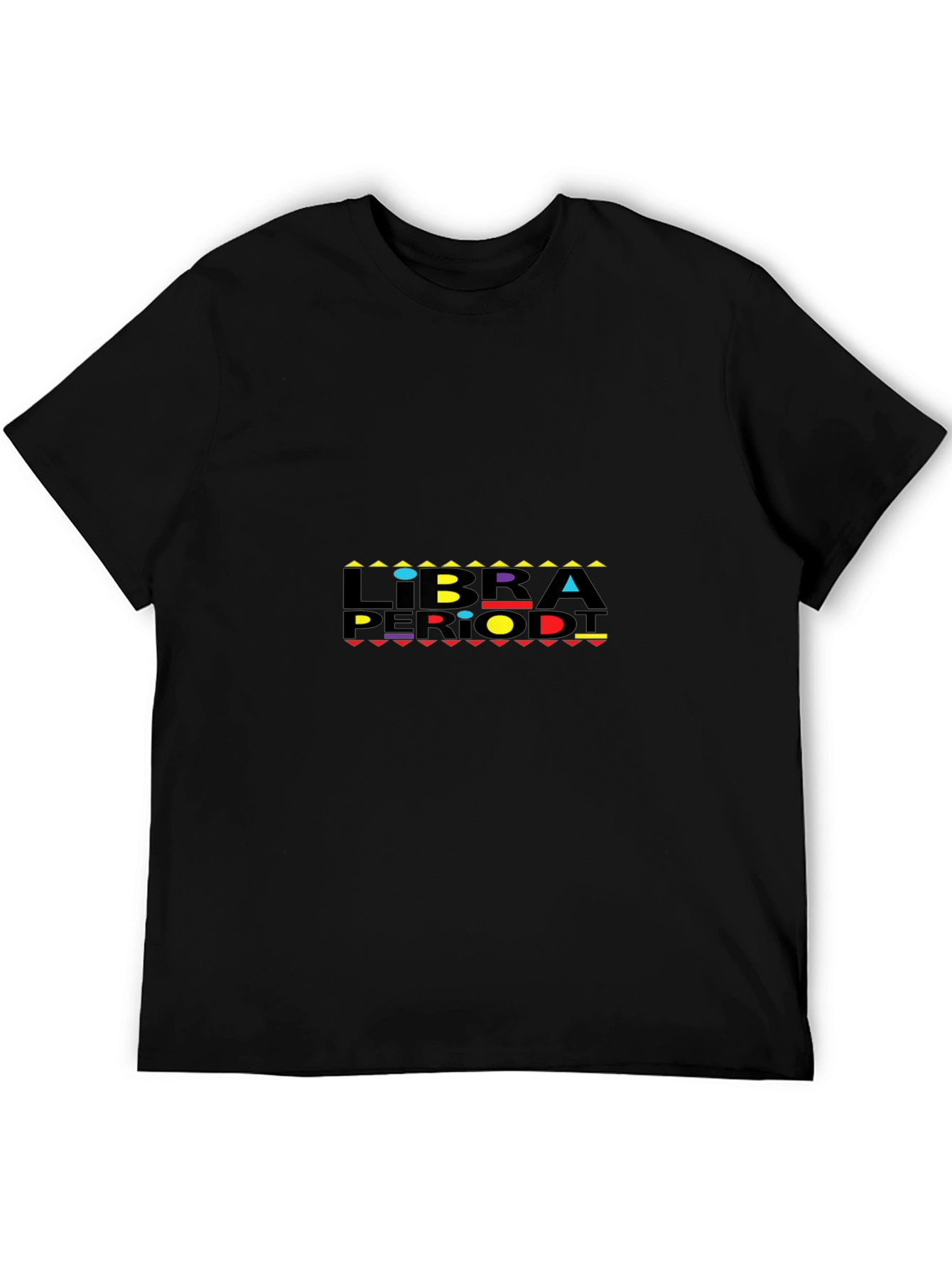 Libra Period! Mens Black Graphic T-Shirt