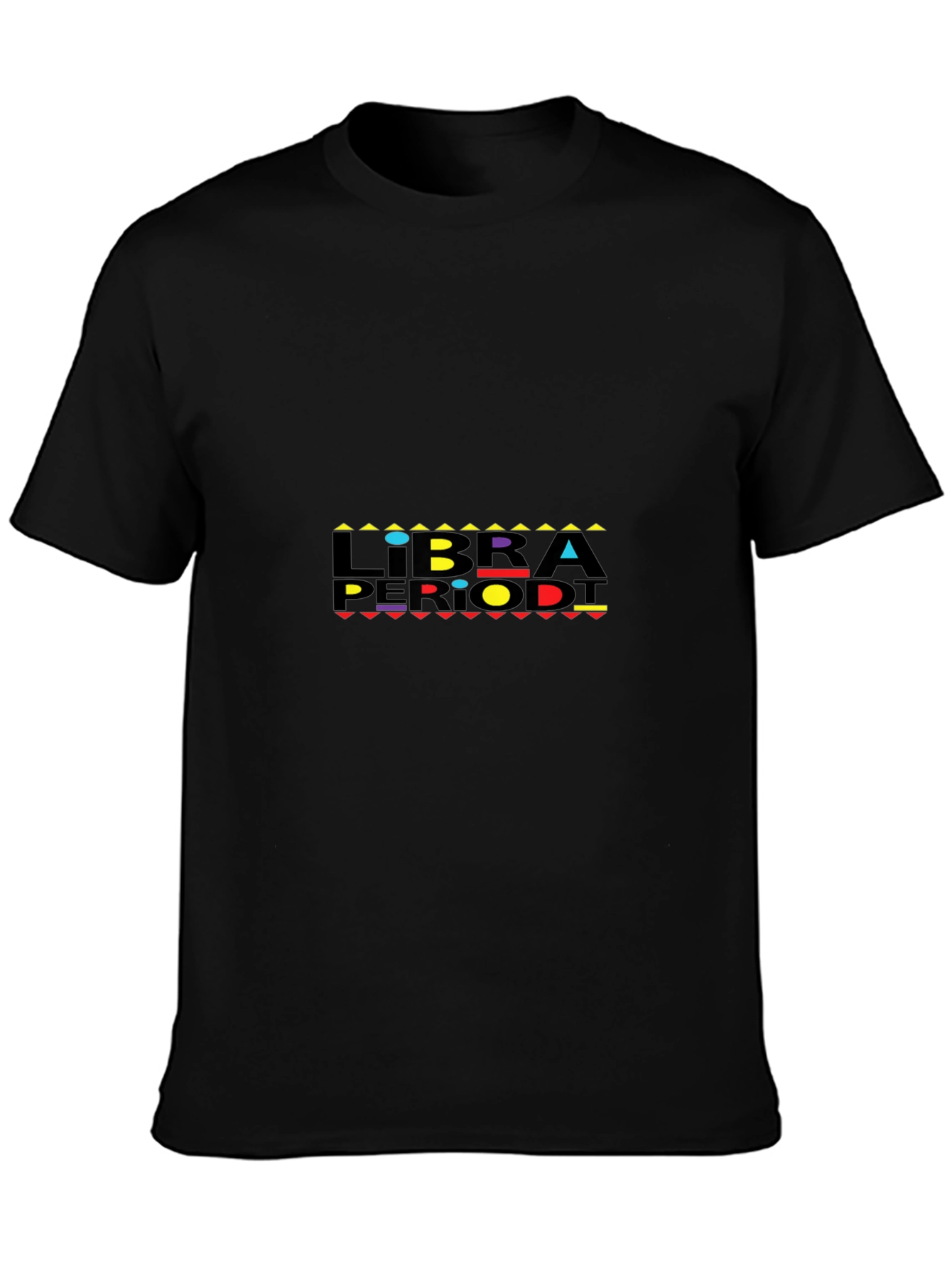 Libra Period! Mens Black Graphic T-Shirt