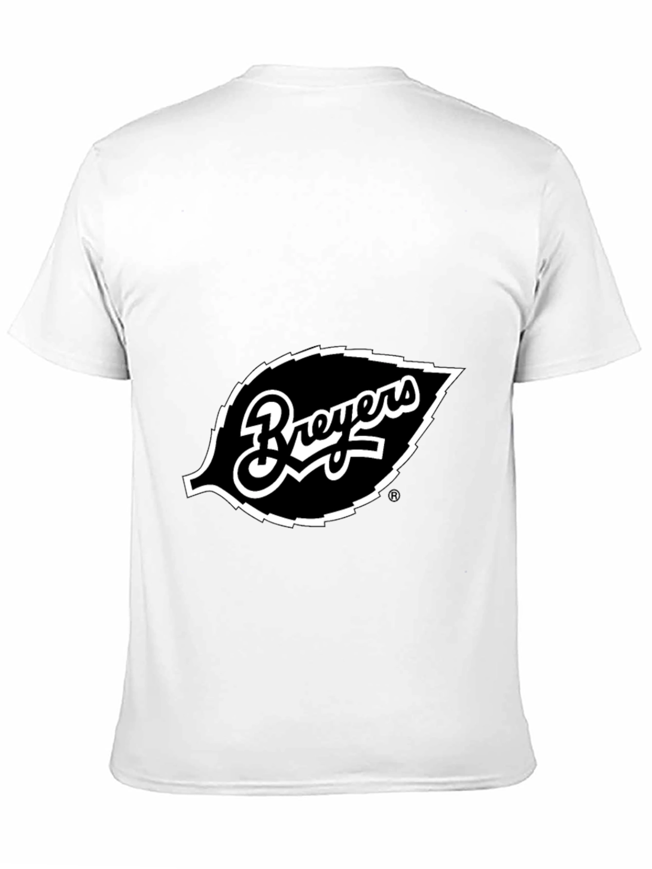 Breyers Leaf Logo Black T-Shirt