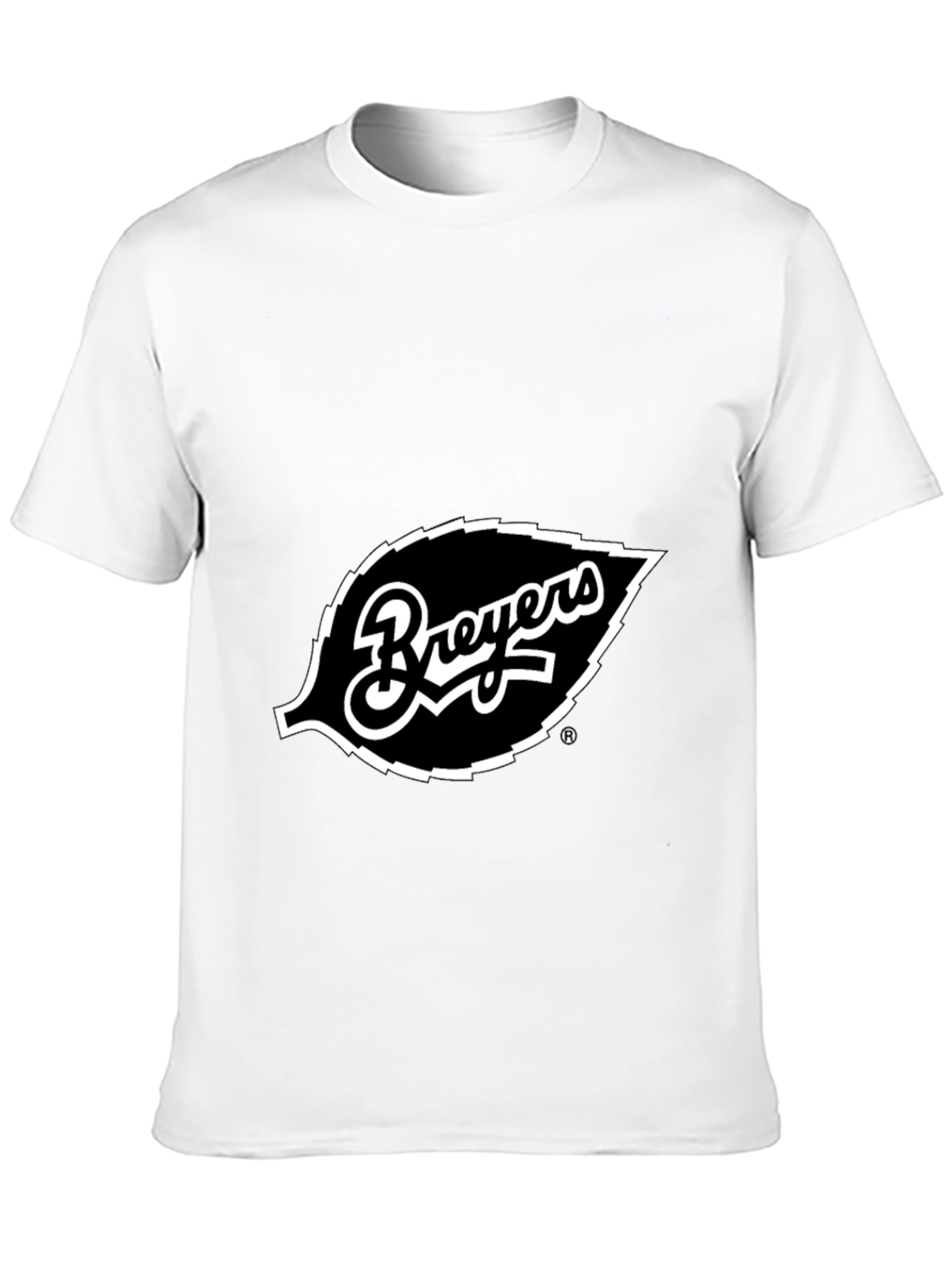 Breyers Leaf Logo Black T-Shirt