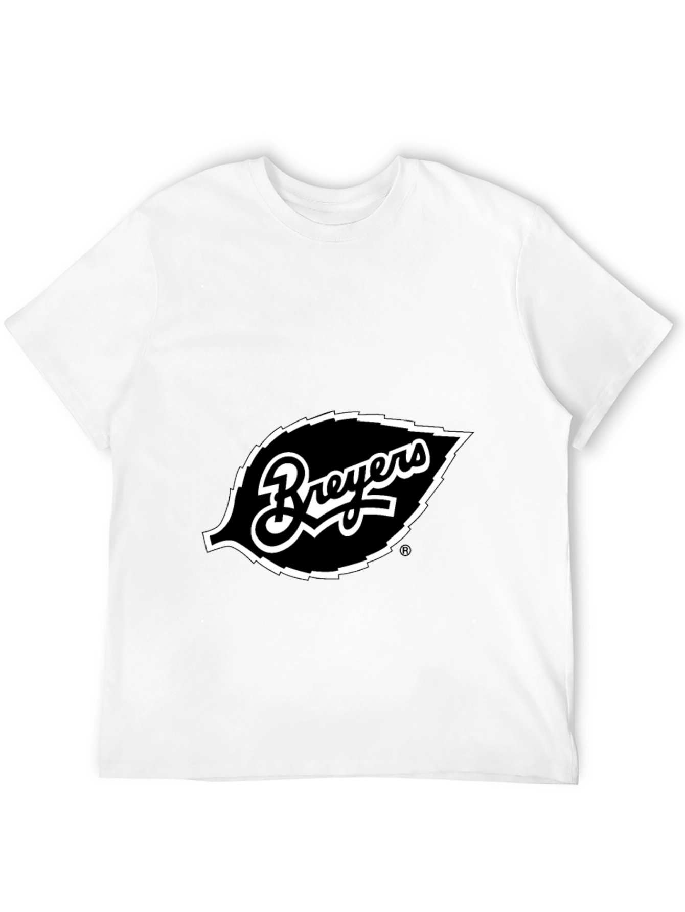 Breyers Leaf Logo Black T-Shirt