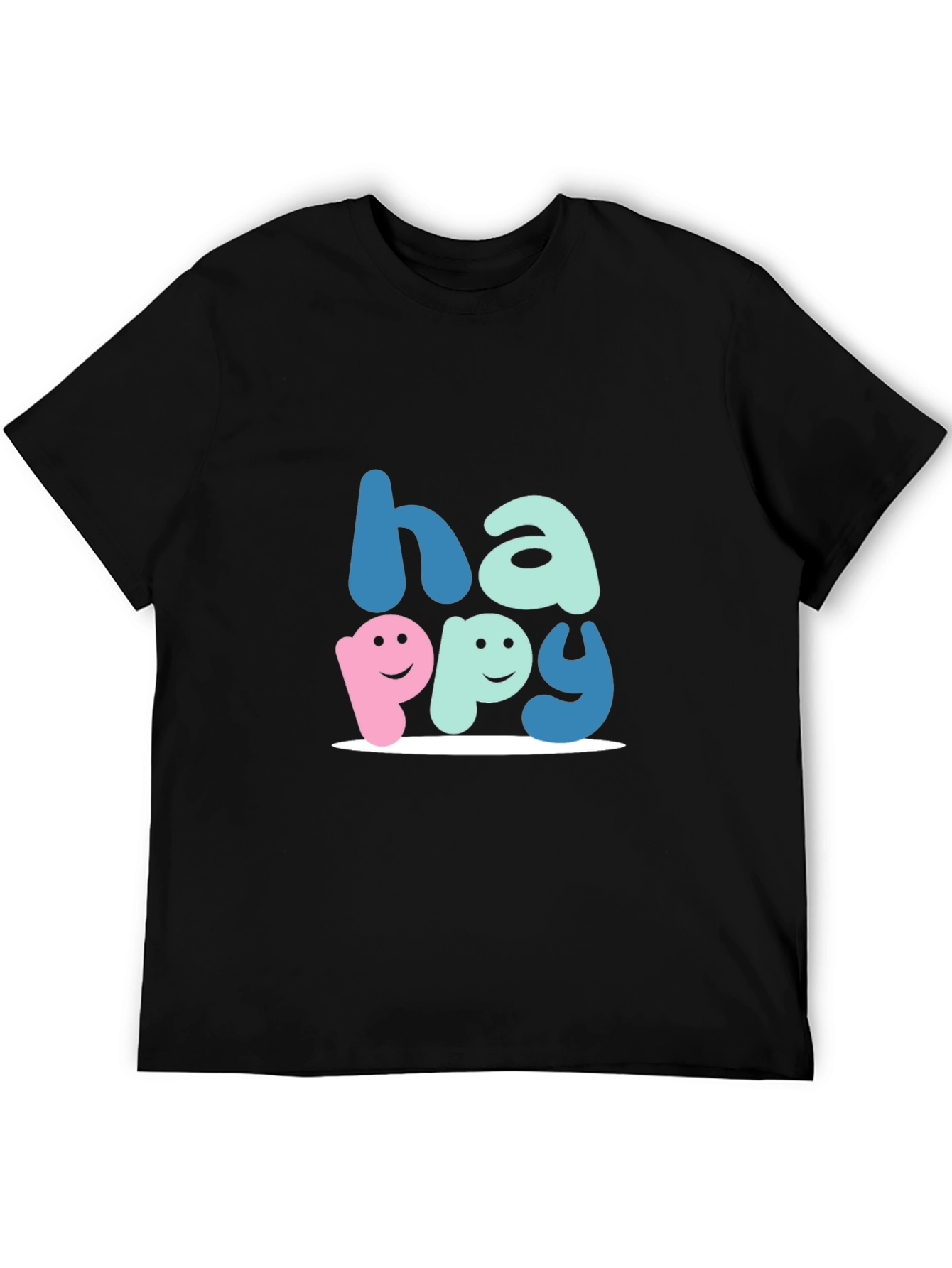 Happy Graphic Tee - Soft Cotton Blend Unisex Fit