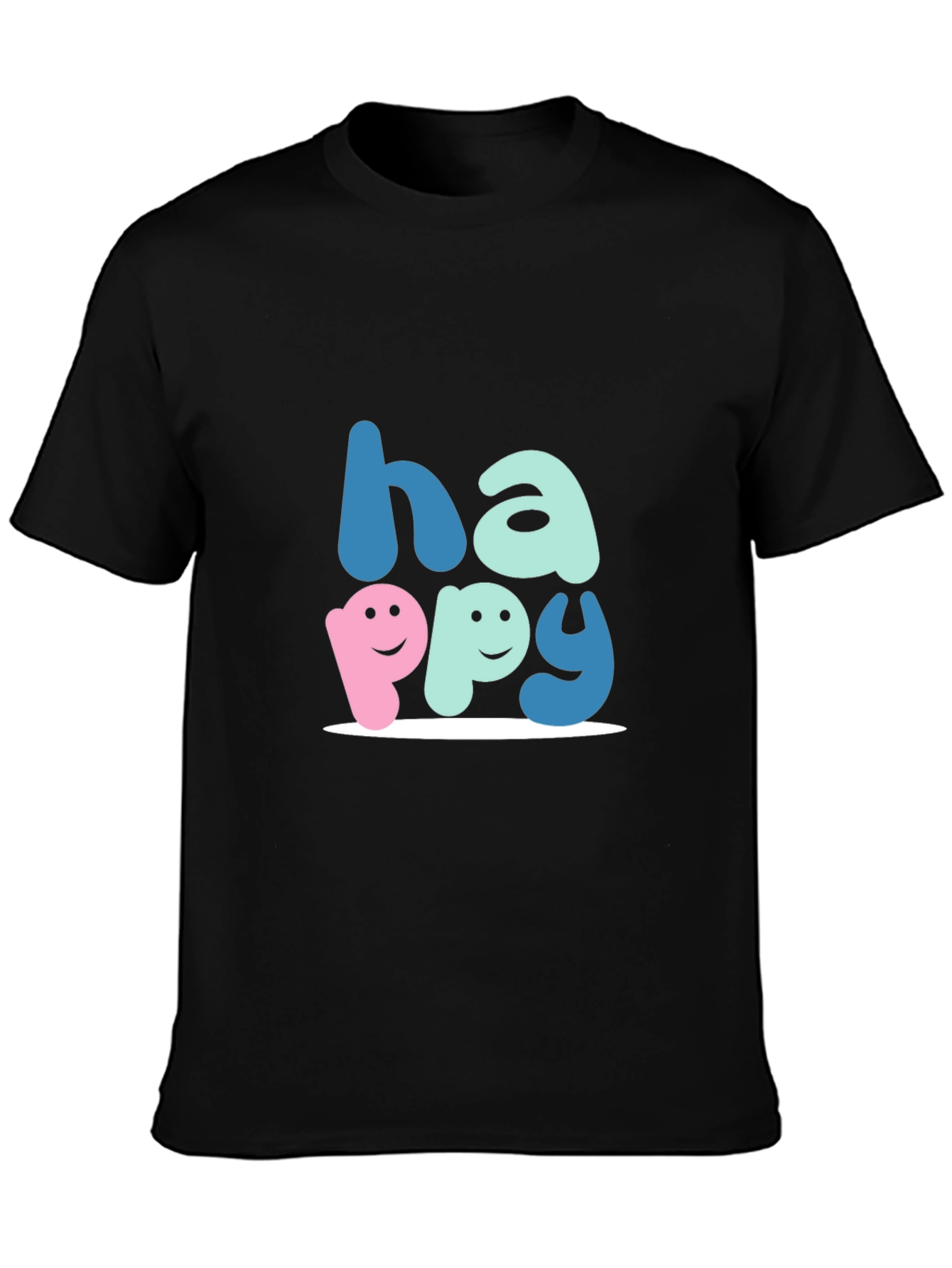 Happy Graphic Tee - Soft Cotton Blend Unisex Fit