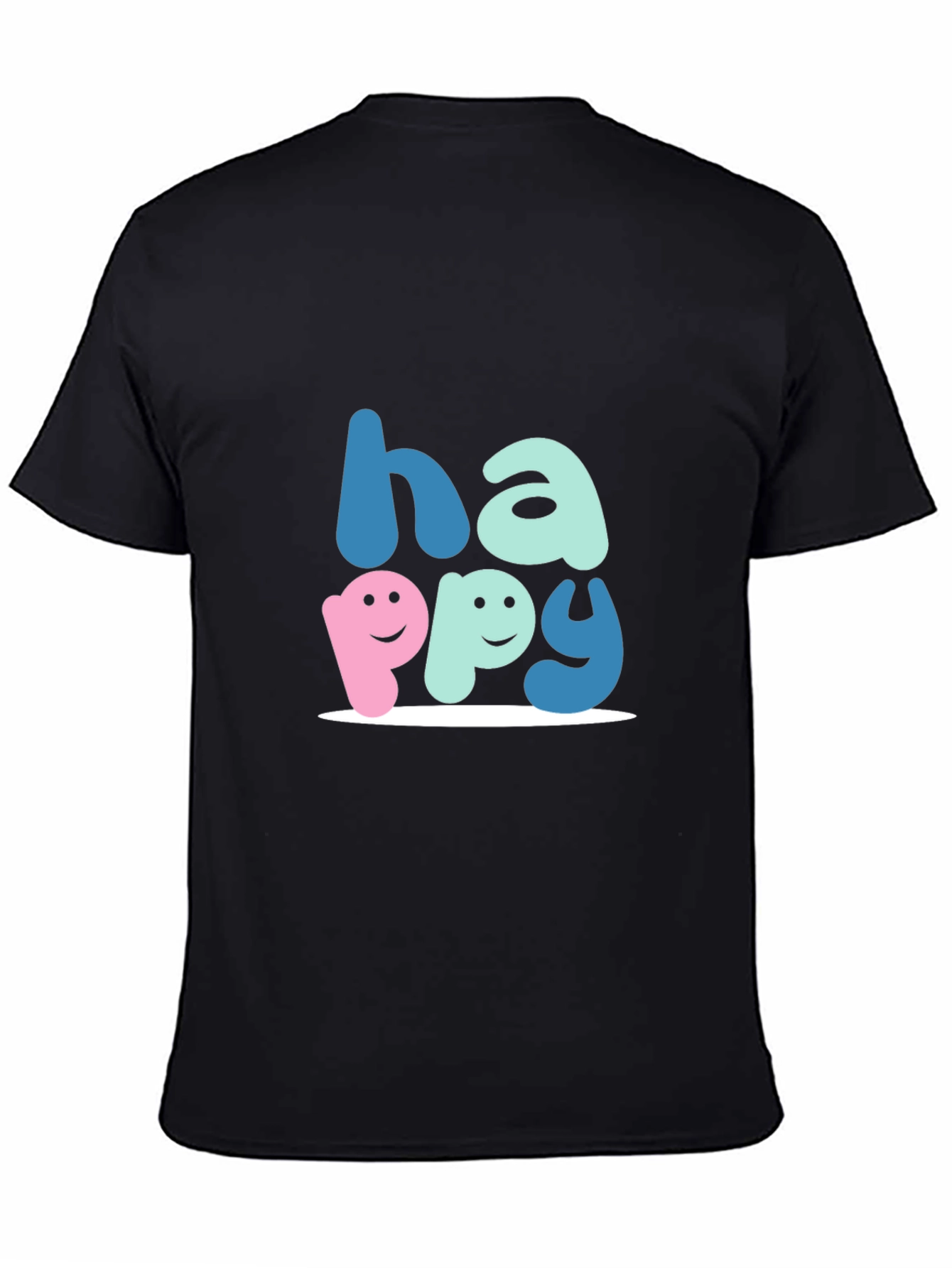 Happy Graphic Tee - Soft Cotton Blend Unisex Fit