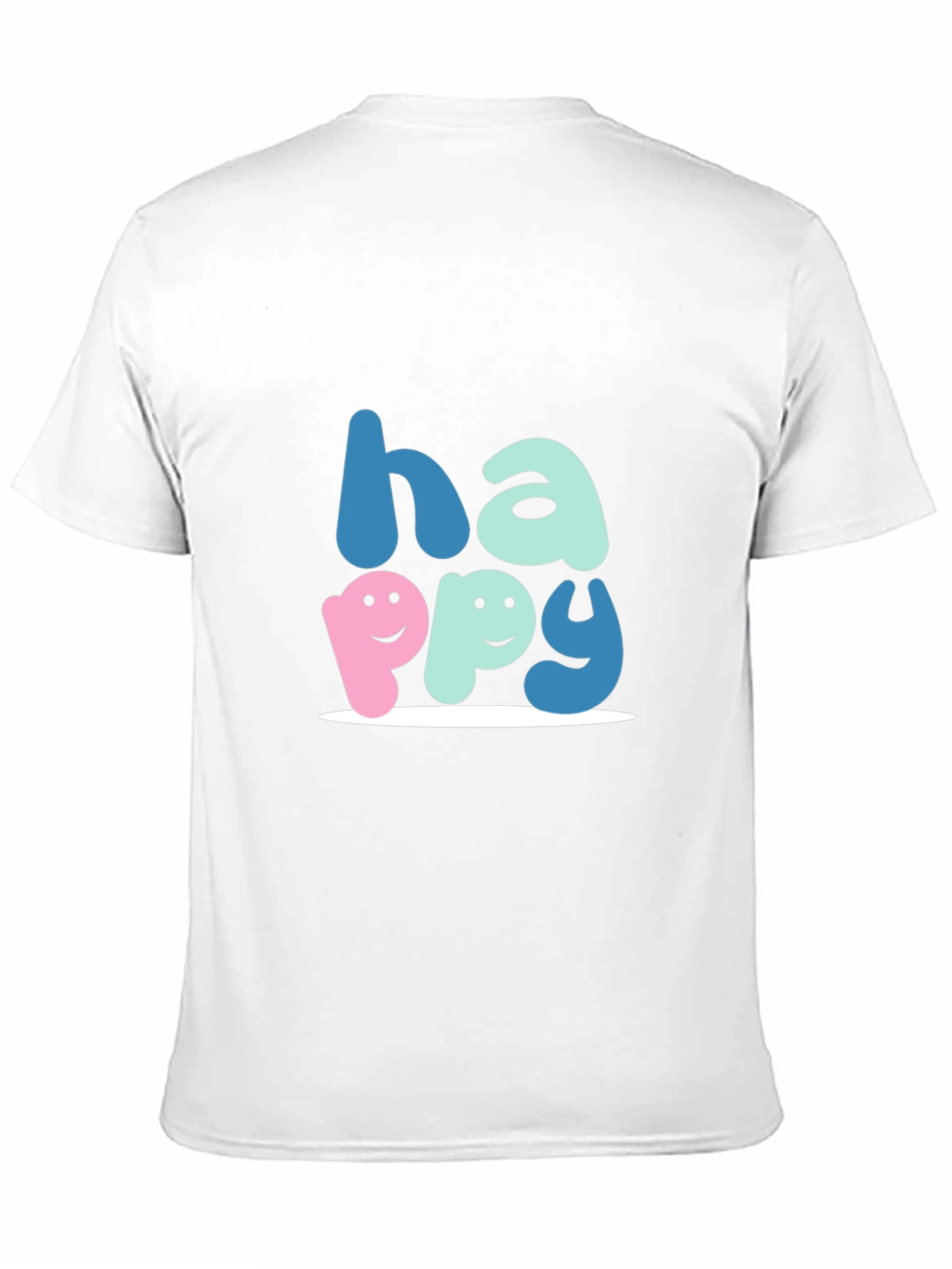 Happy Graphic Tee - Soft Cotton Blend Unisex Fit
