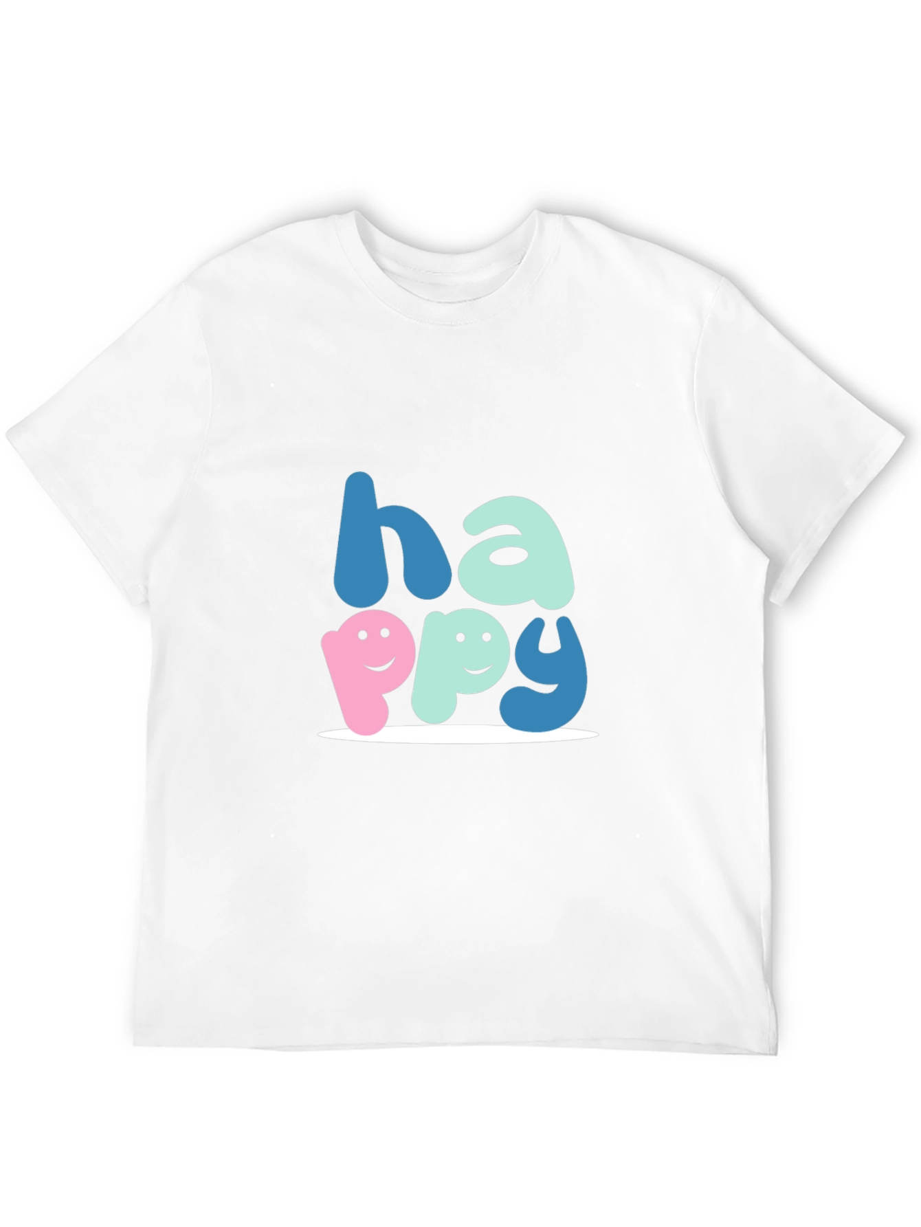 Happy Graphic Tee - Soft Cotton Blend Unisex Fit