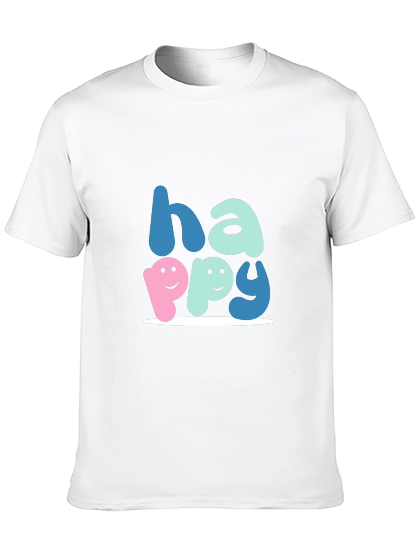 Happy Graphic Tee - Soft Cotton Blend Unisex Fit