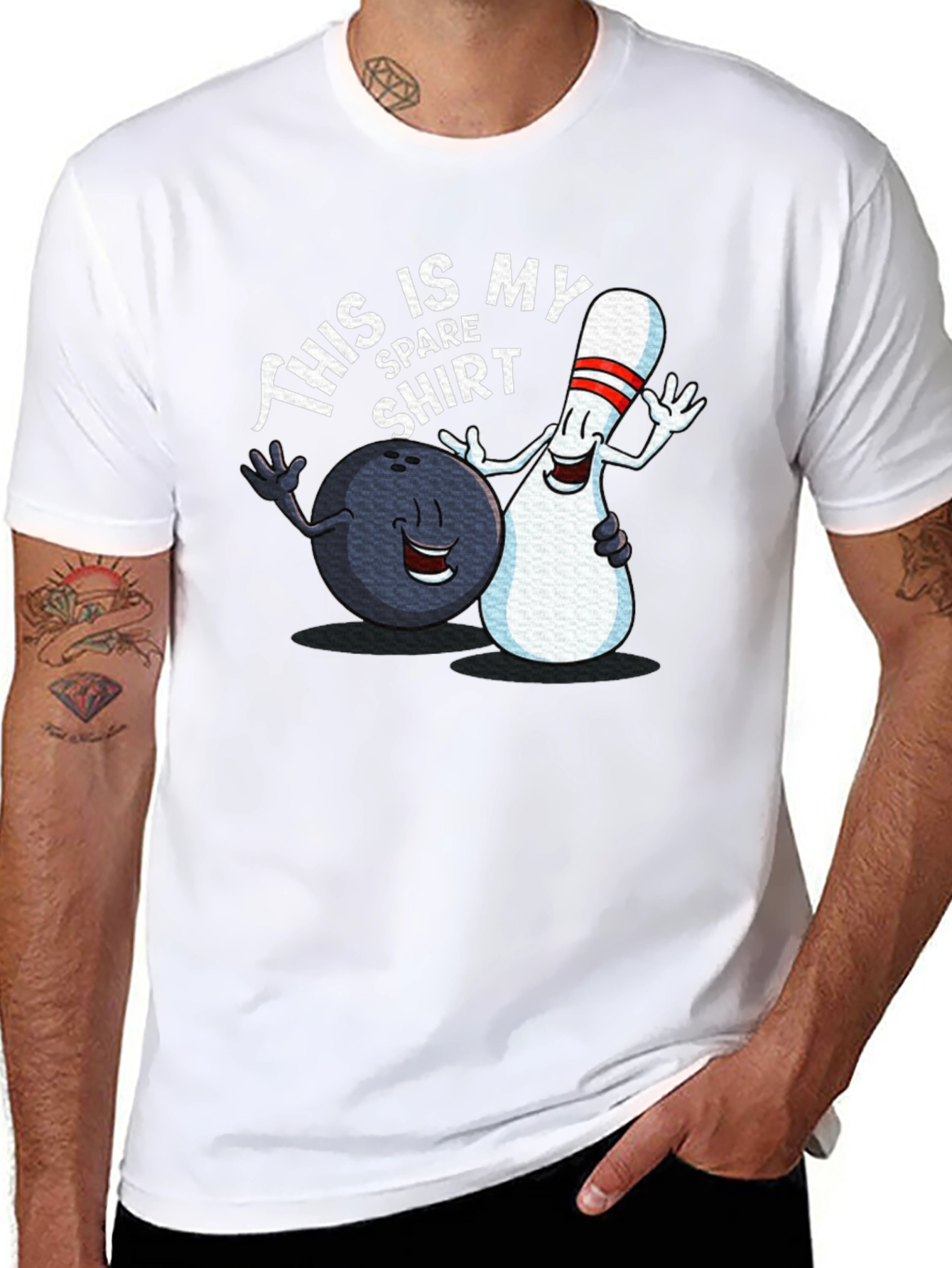 Funny Bowling T-Shirt: This is My Spare Shirt