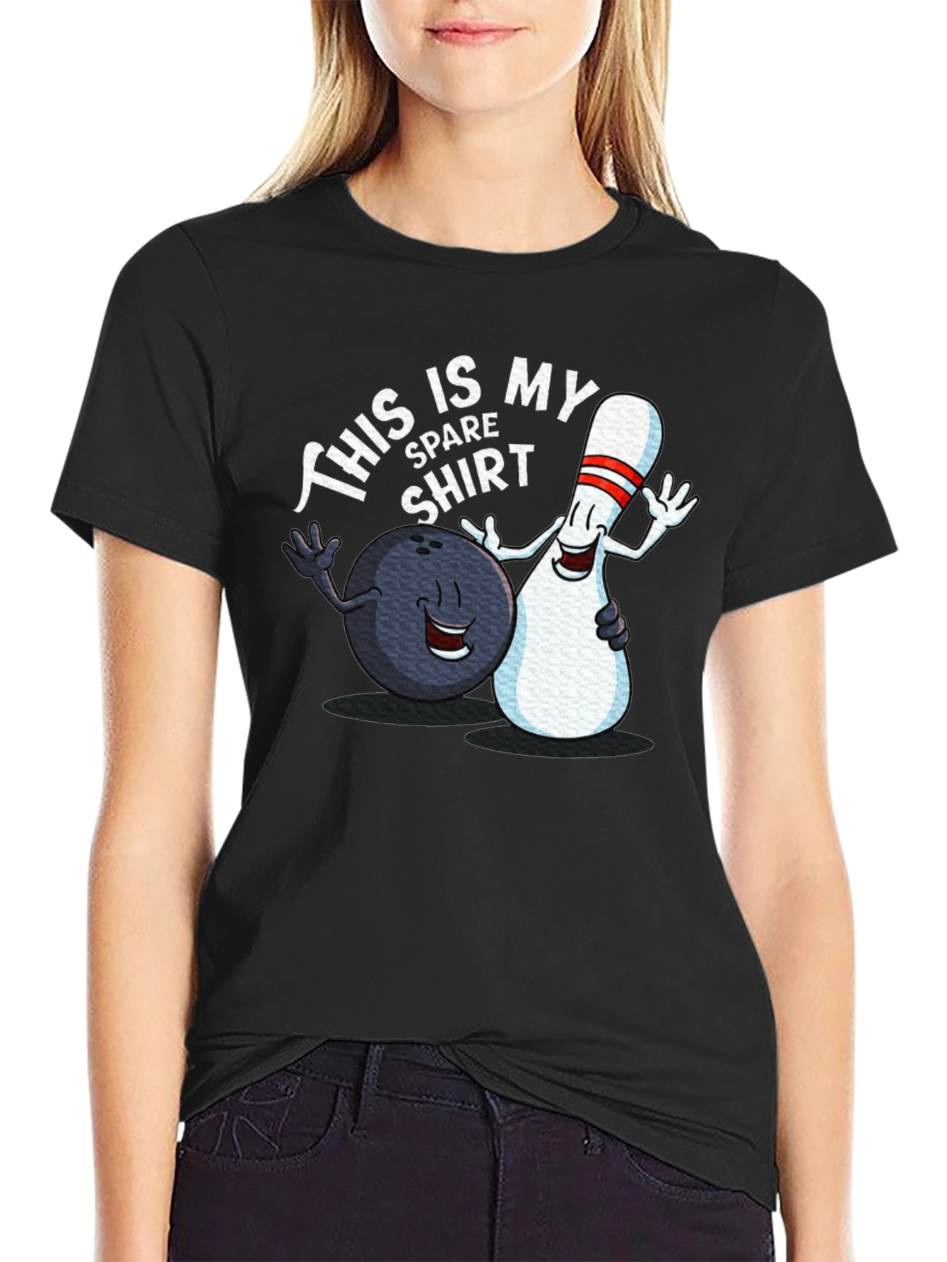 Funny Bowling T-Shirt: This is My Spare Shirt