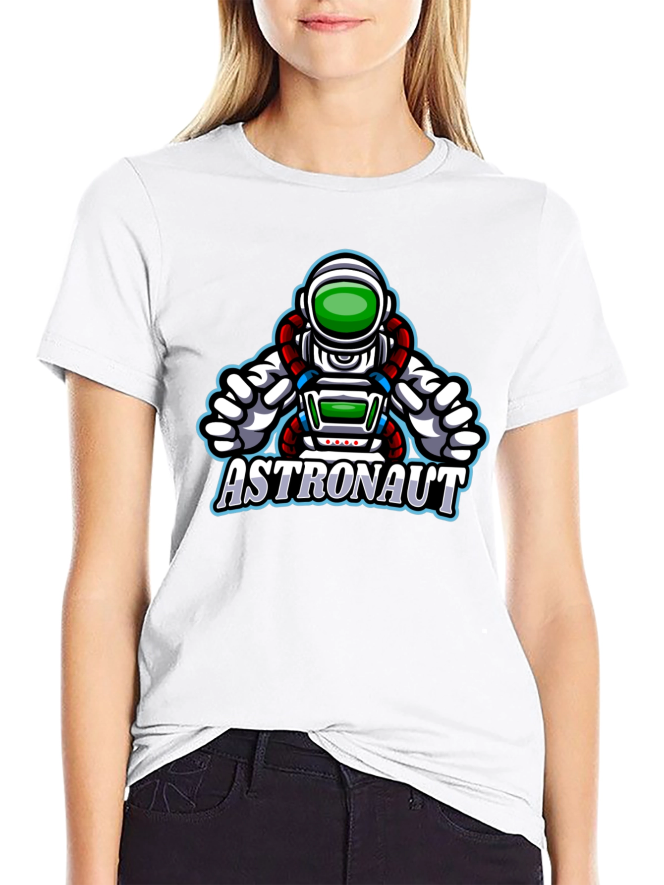 Astronaut Graphic Black T-Shirt