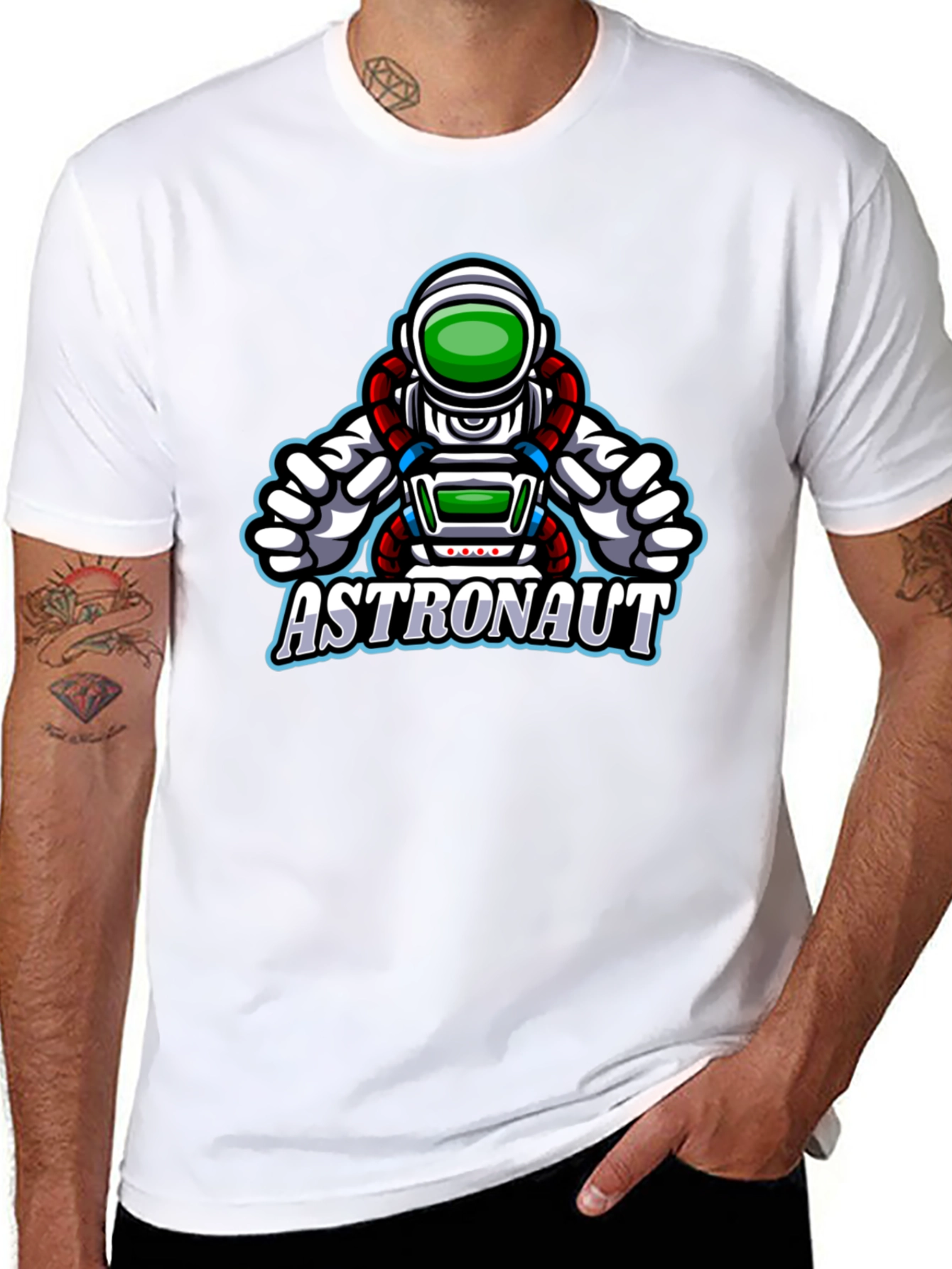 Astronaut Graphic Black T-Shirt