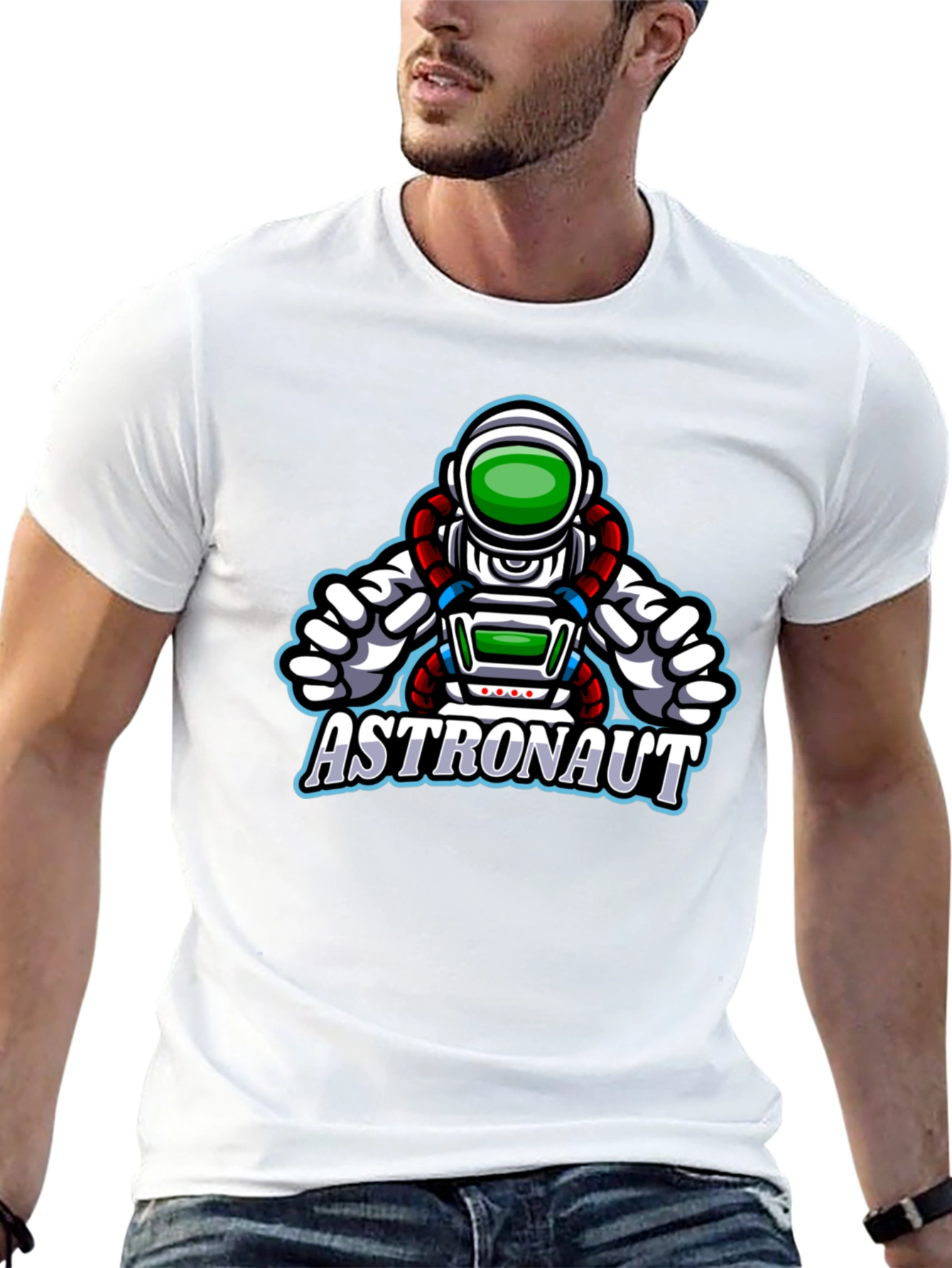 Astronaut Graphic Black T-Shirt