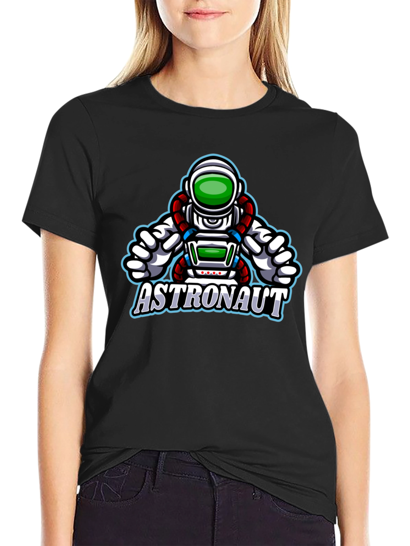 Astronaut Graphic Black T-Shirt