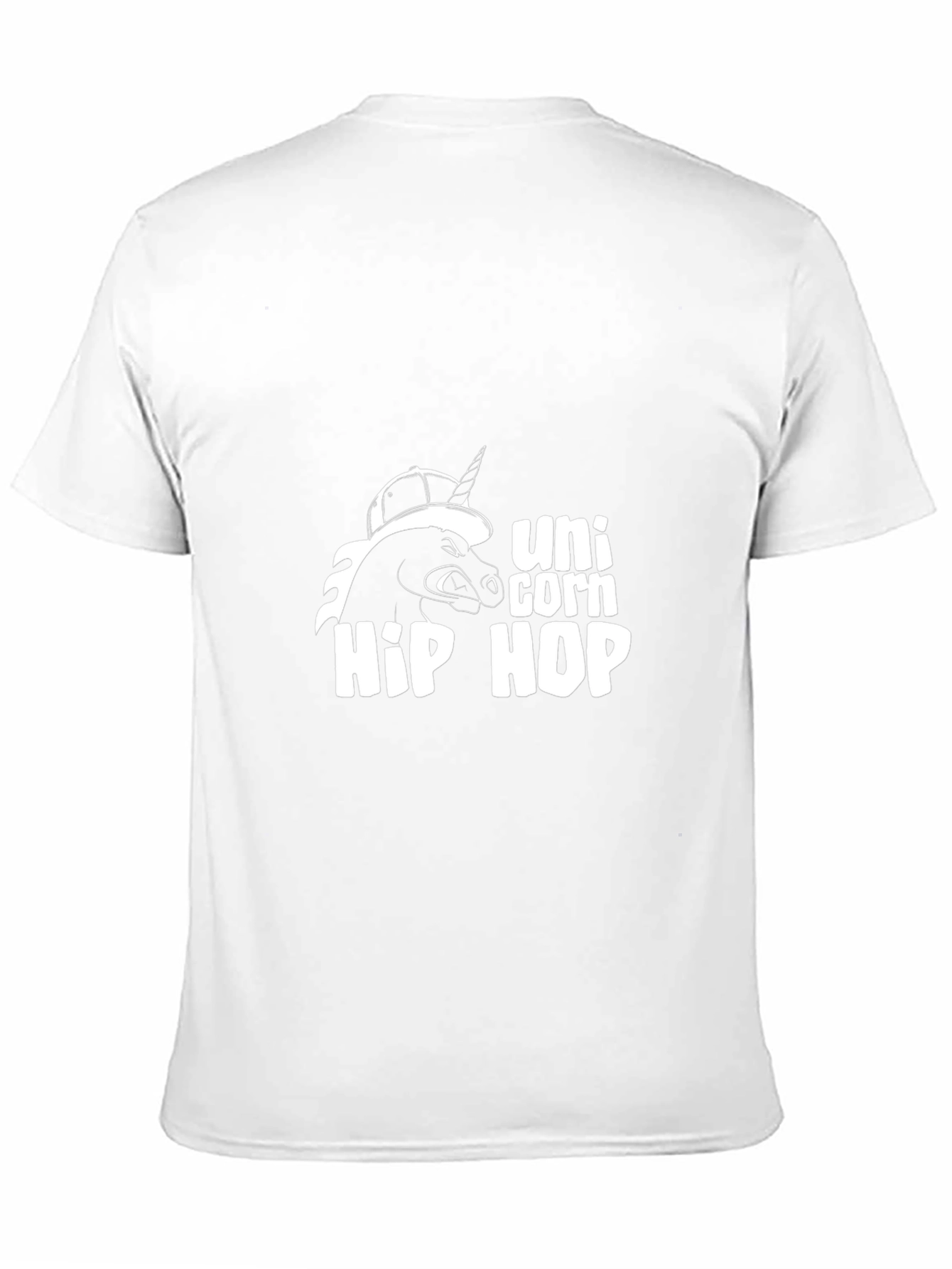 Unicorn Hip Hop Graphic Black T-Shirt