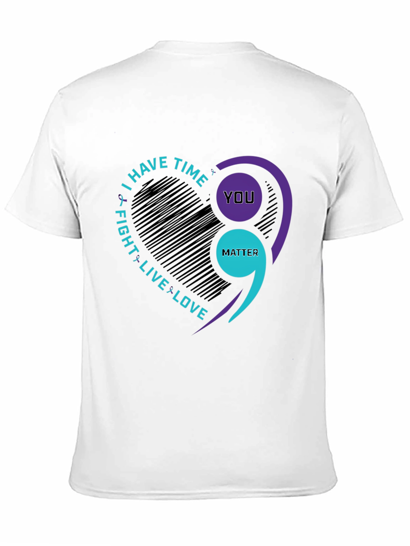 You Matter Semicolon Heart T-Shirt