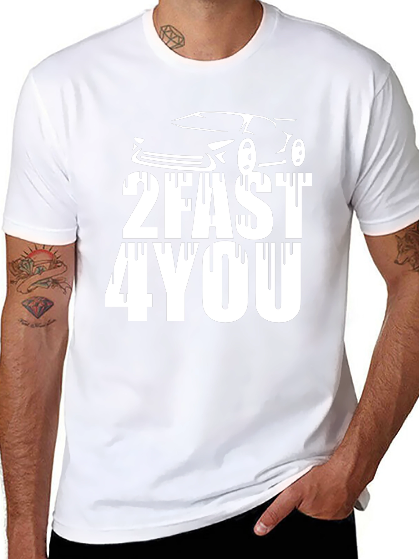 2Fast 4You Graphic T-Shirt - Black Cotton Tee