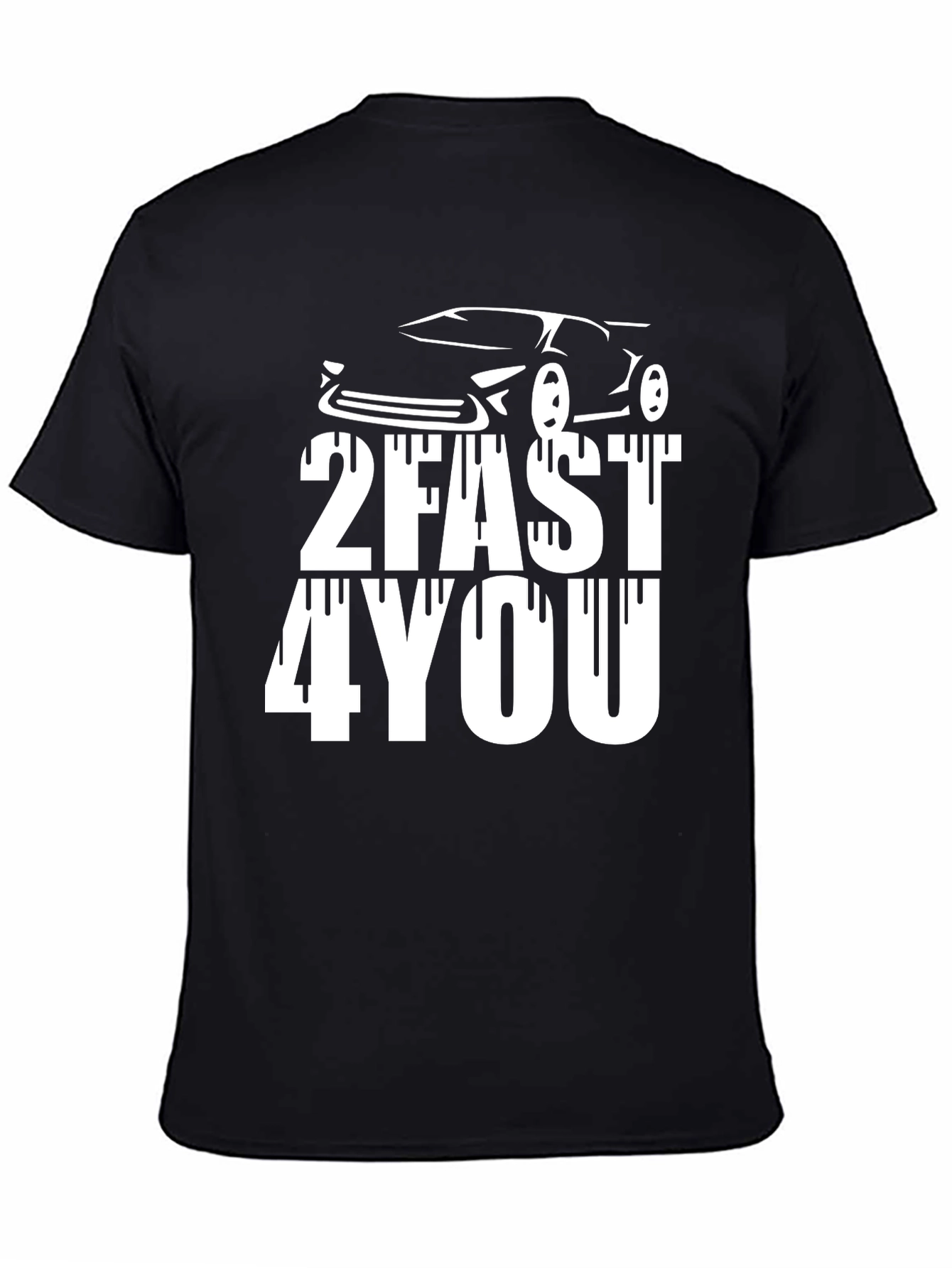 2Fast 4You Graphic T-Shirt - Black Cotton Tee